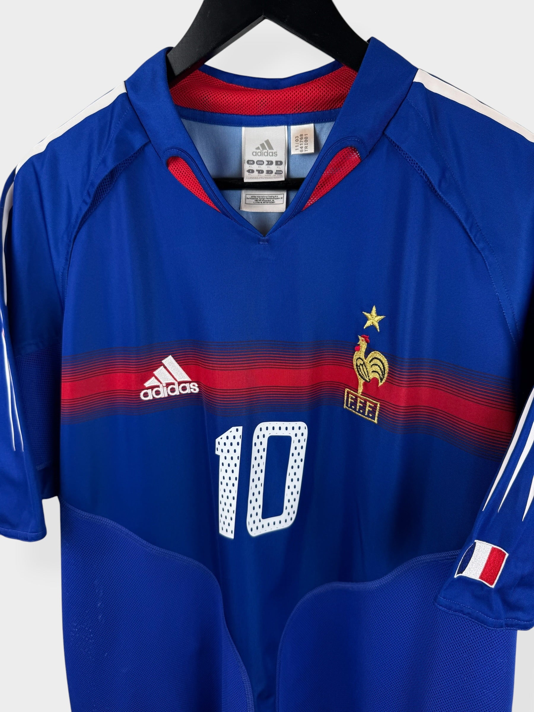 2004-05 FRANCE HOME SHIRT ZIDANE #10 XL