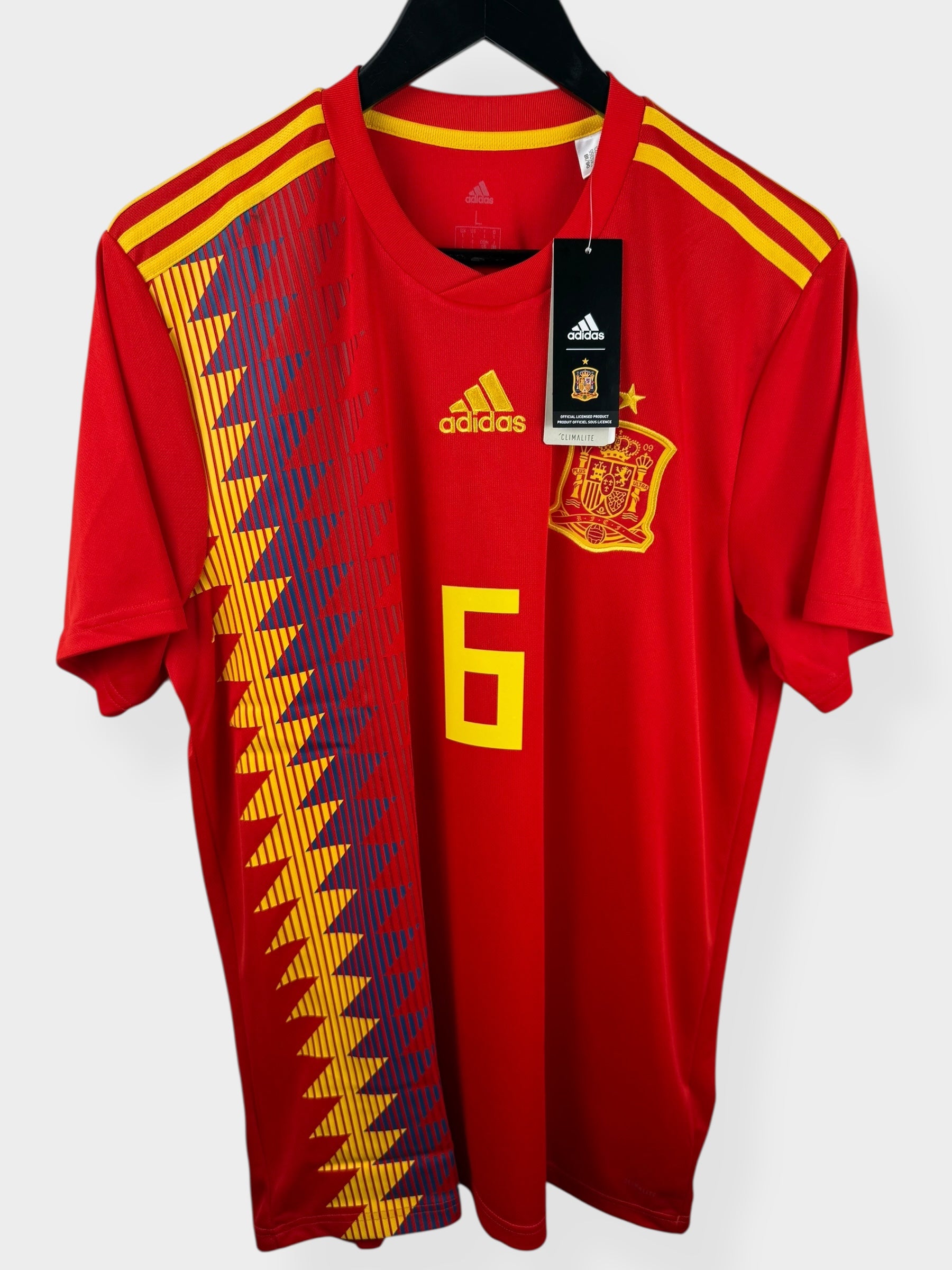 2018-19 SPANJE THUISSHIRT INIESTA #6 L