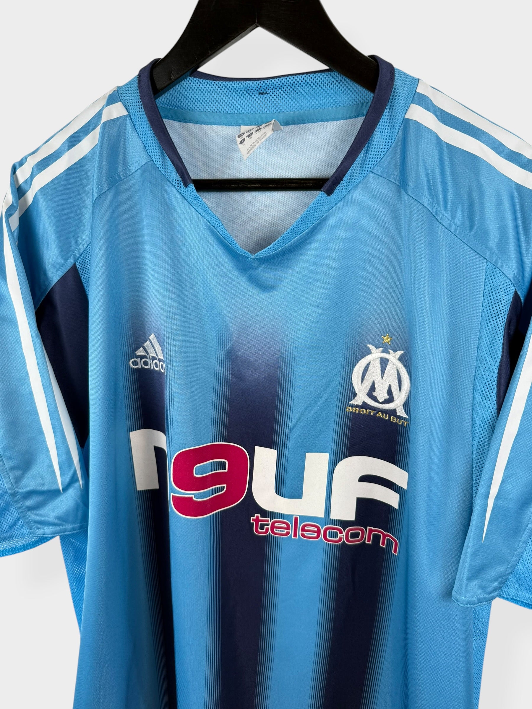 MAILLOT EXTÉRIEUR OLYMPIQUE MARSEILLE 2004-05 LIZARRAZO #3 XL