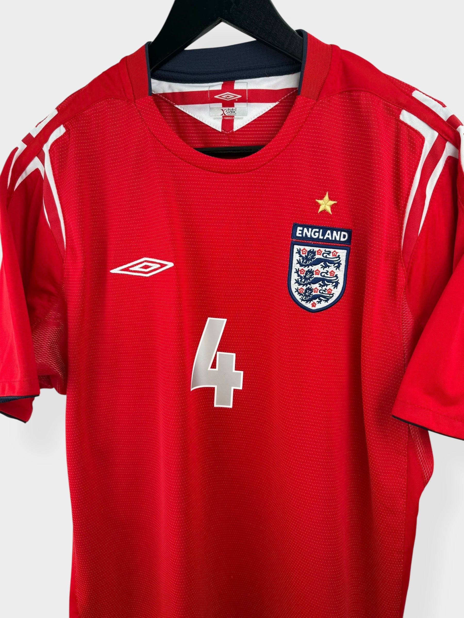 2004-06 ENGLAND AUSWÄRTSTRIKOT GERRARD #4 L