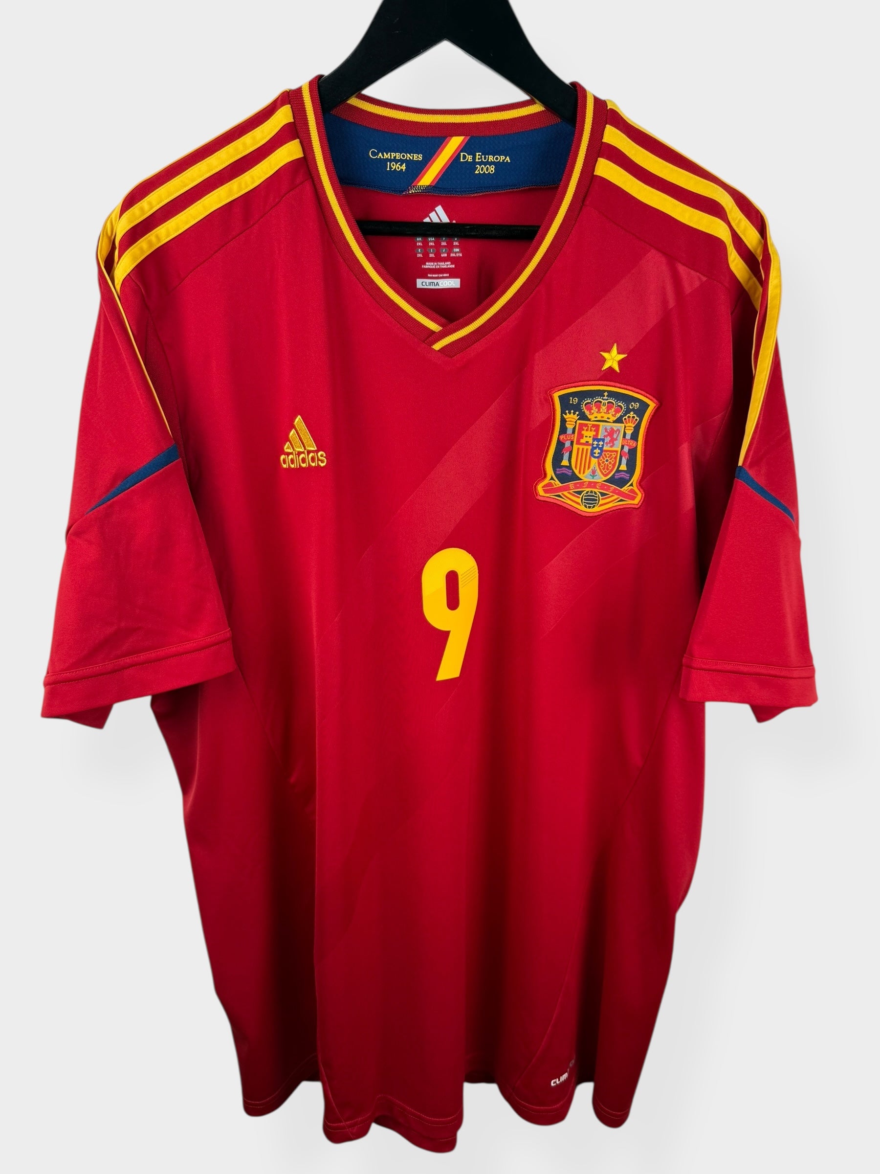 2011-12 SPAIN HOME SHIRT TORRES #9 XXL