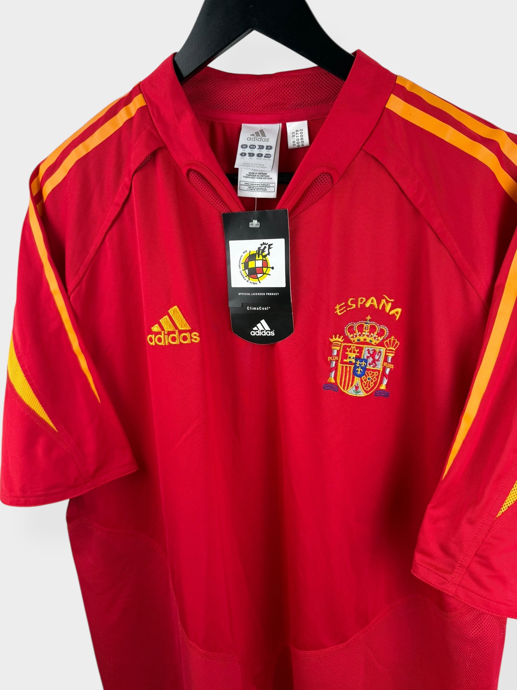 【店舗完売】 Spain  Jersey 半袖　Au XL 2004-06 SPAIN HOME SHIRT XL