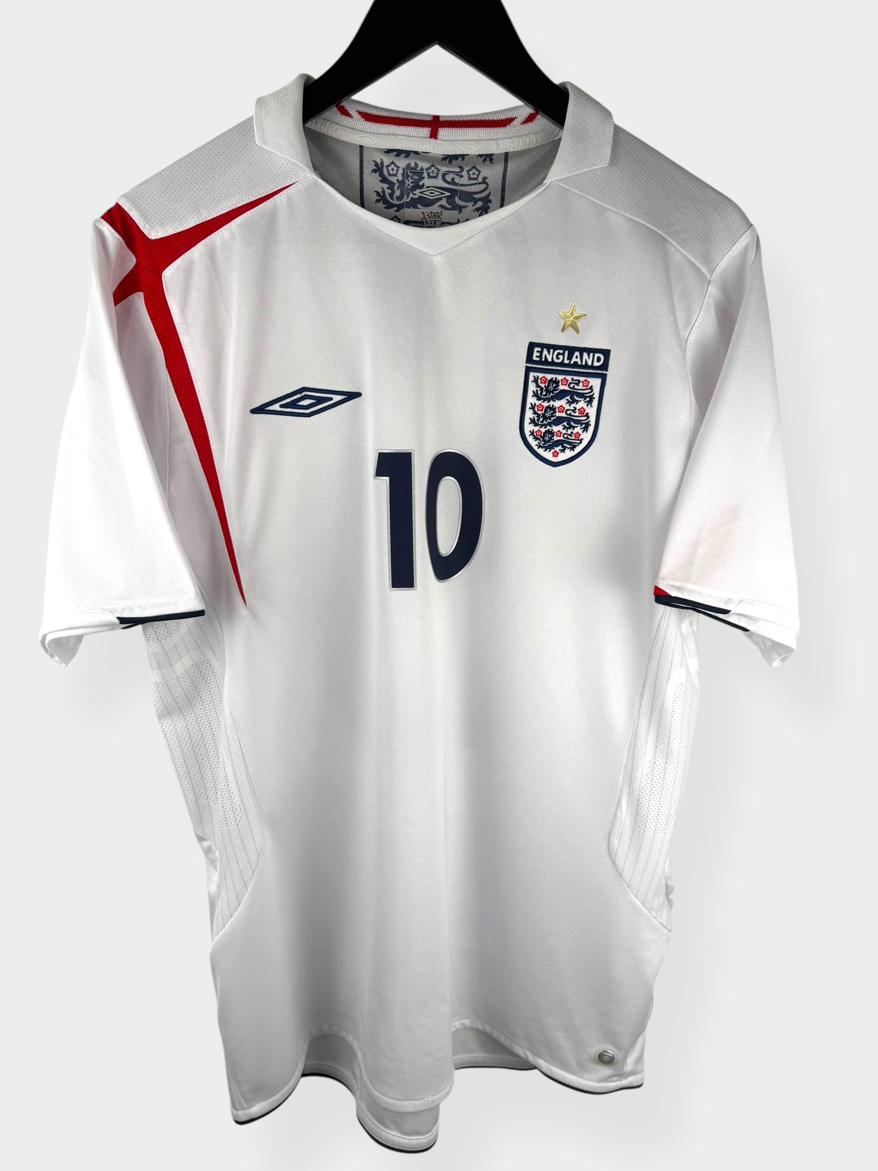 2005-07 ENGLAND HOME SHIRT OWEN #10 L