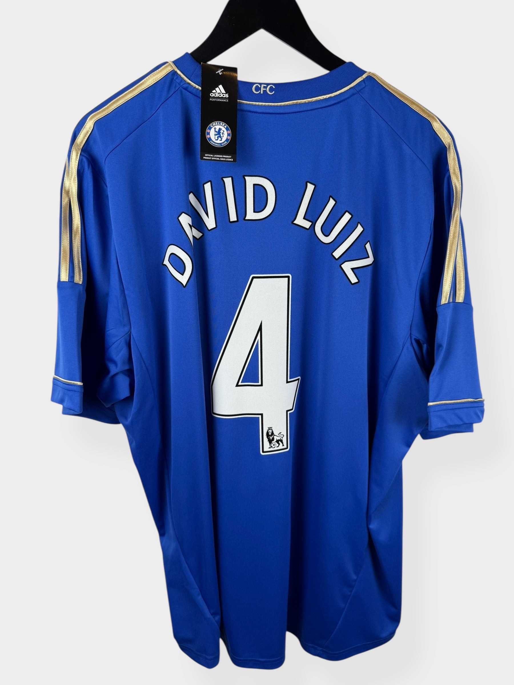 2012-13 CHELSEA HOME SHIRT DAVID LUIZ #4 - Authentic Football Club