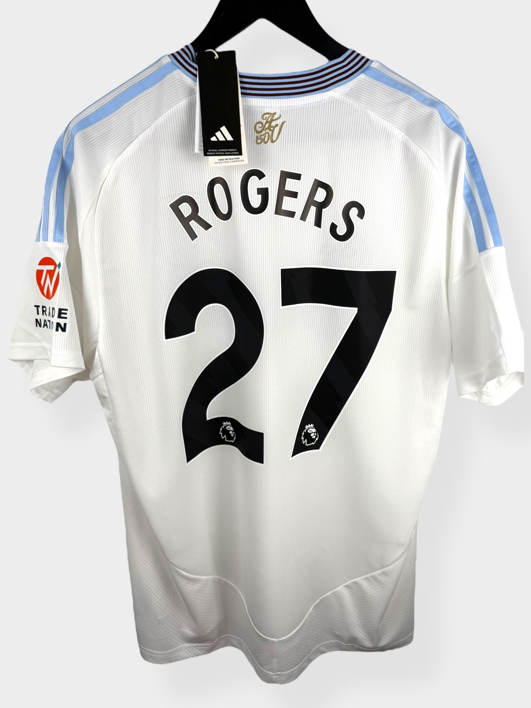 2024-25 ASTON VILLA AWAY SHIRT ROGERS #27 XL