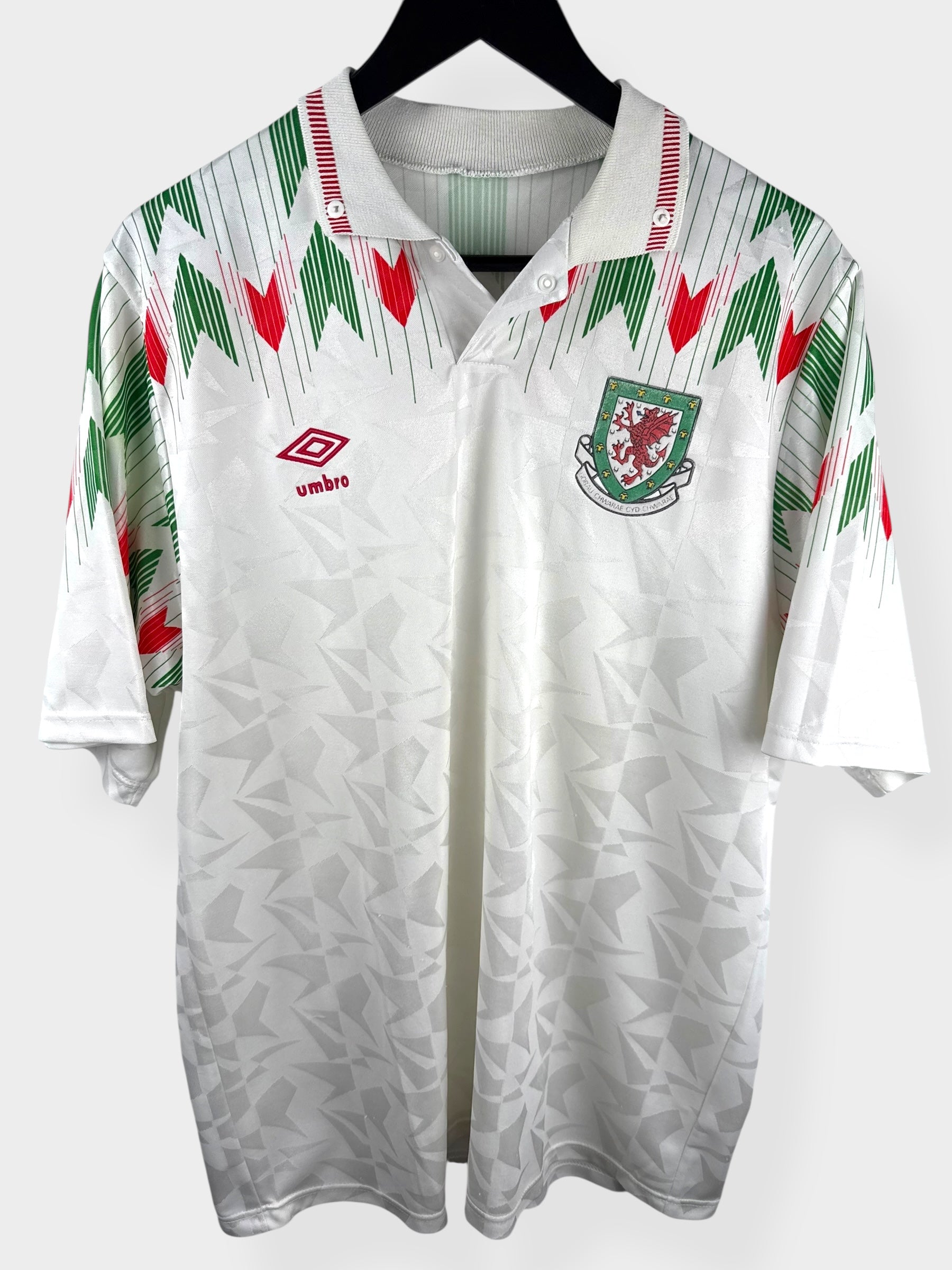 1990-92 WALES AWAY SHIRT XL - Authentic Football Club