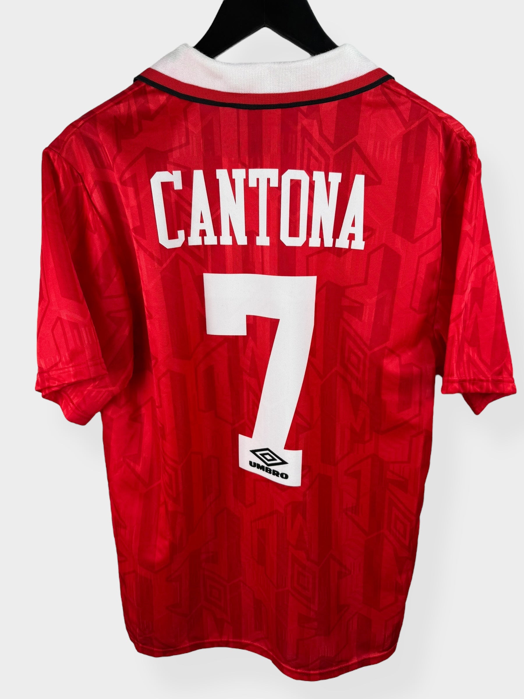 [Lefty14] Umbro CANTONA 7 シャツ Lサイズ 1992-94 MANCHESTER UNITED HOME SHIRT CANTONA #7 M