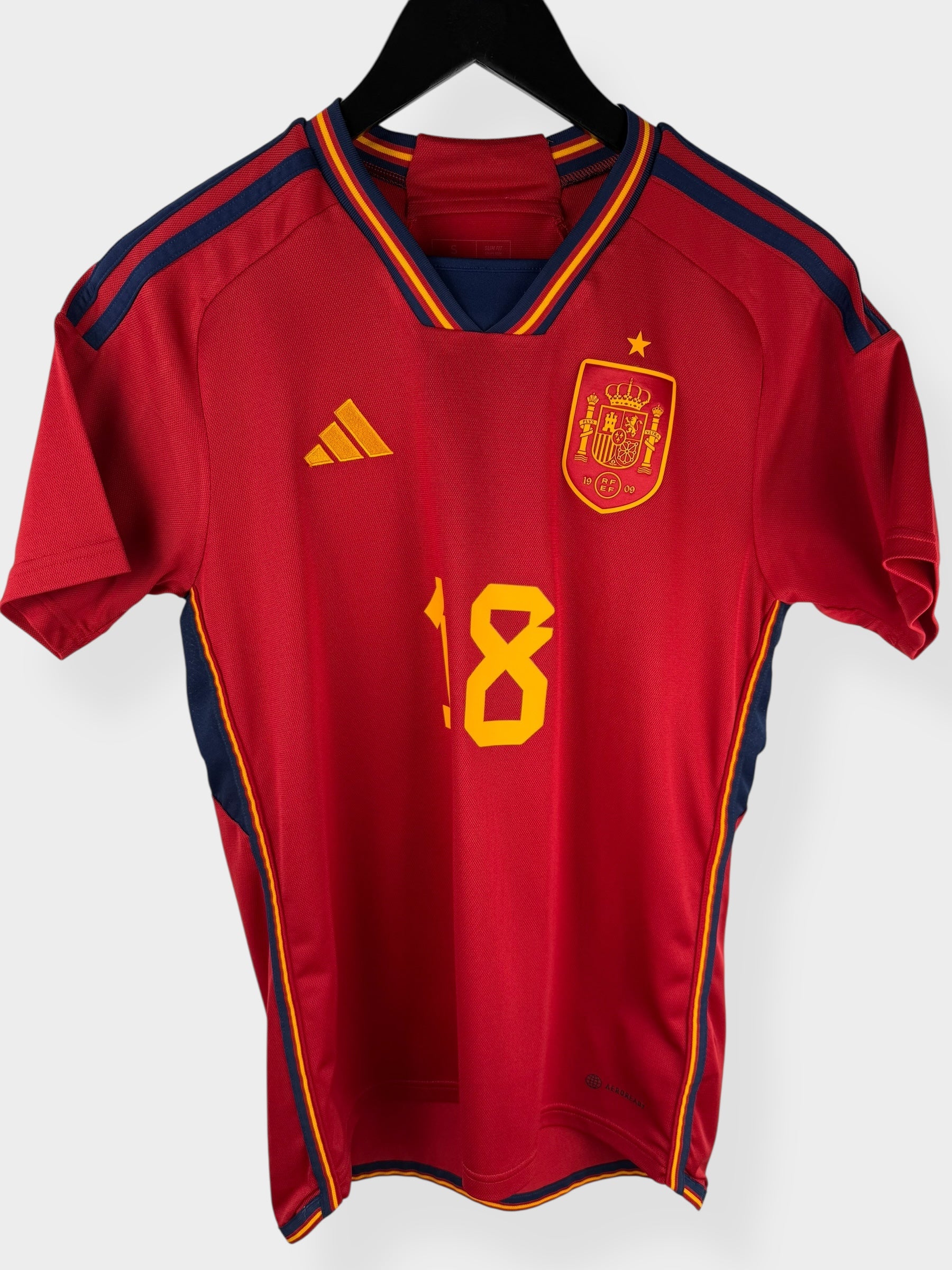 2022-23 SPAIN HOME SHIRT JORDI ALBA #18 S