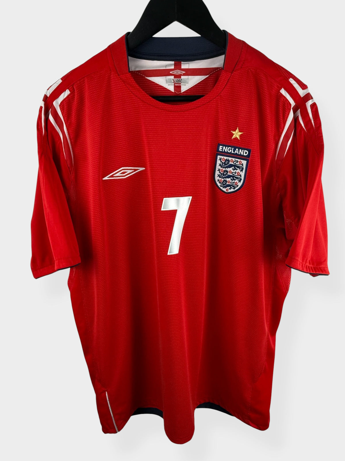 2004-06 ENGLAND AWAY SHIRT BECKHAM #7 XL