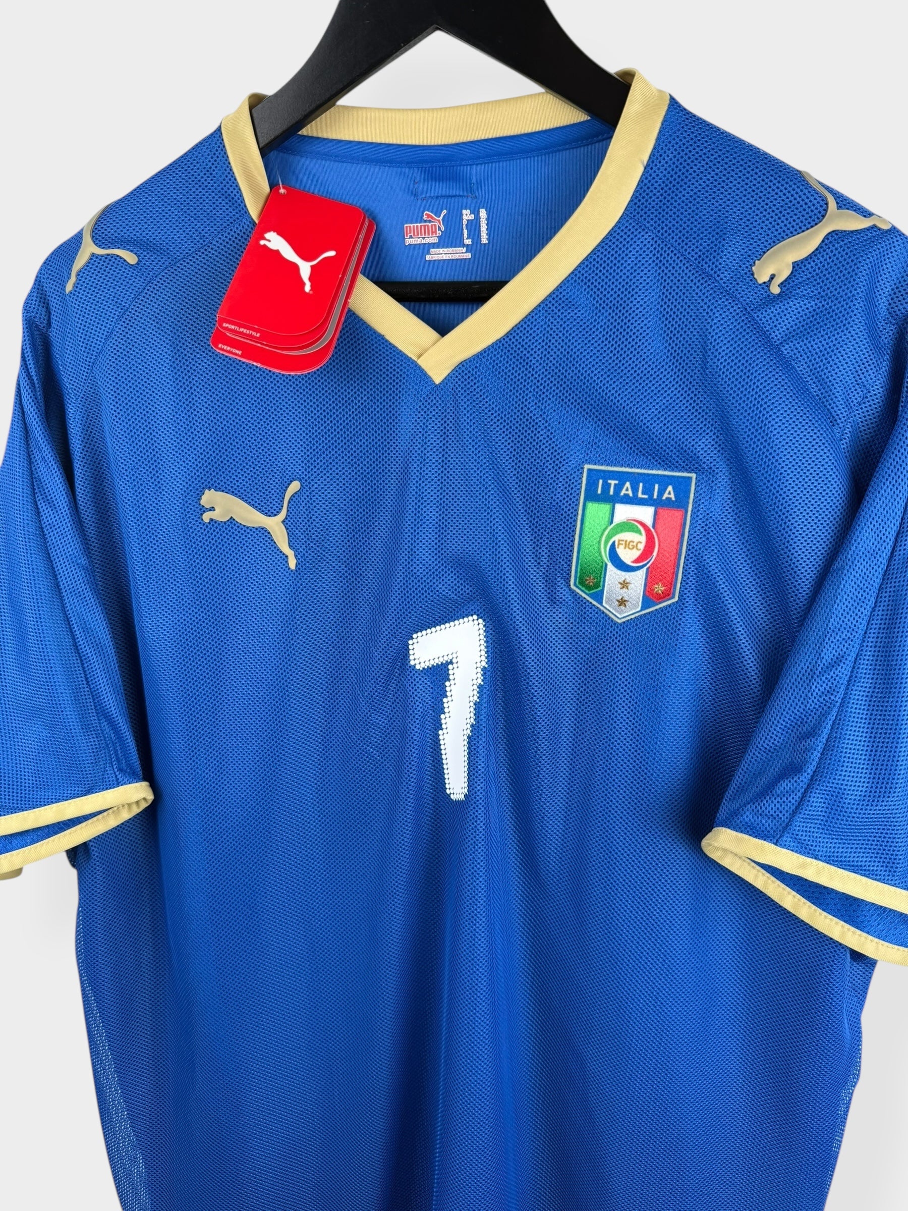 2008-09 ITALY HOME SHIRT DEL PIERO #7 XL - Authentic Football Club