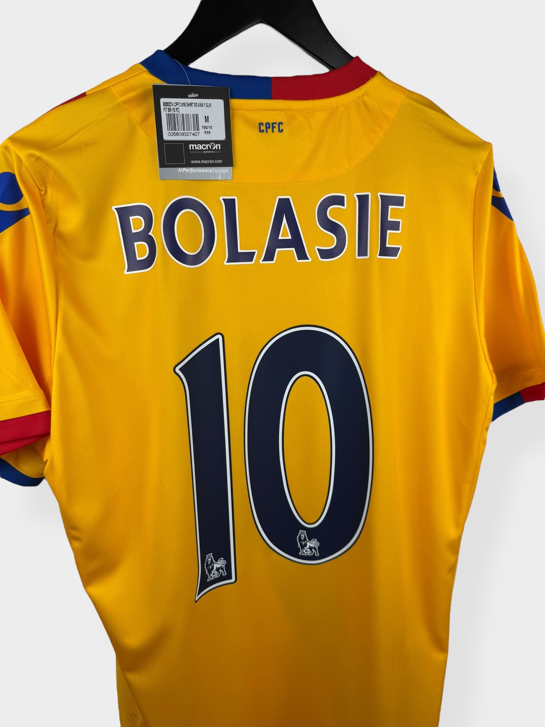 2016-17 CRYSTAL PALACE AWAY SHIRT BOLASIE #10 M