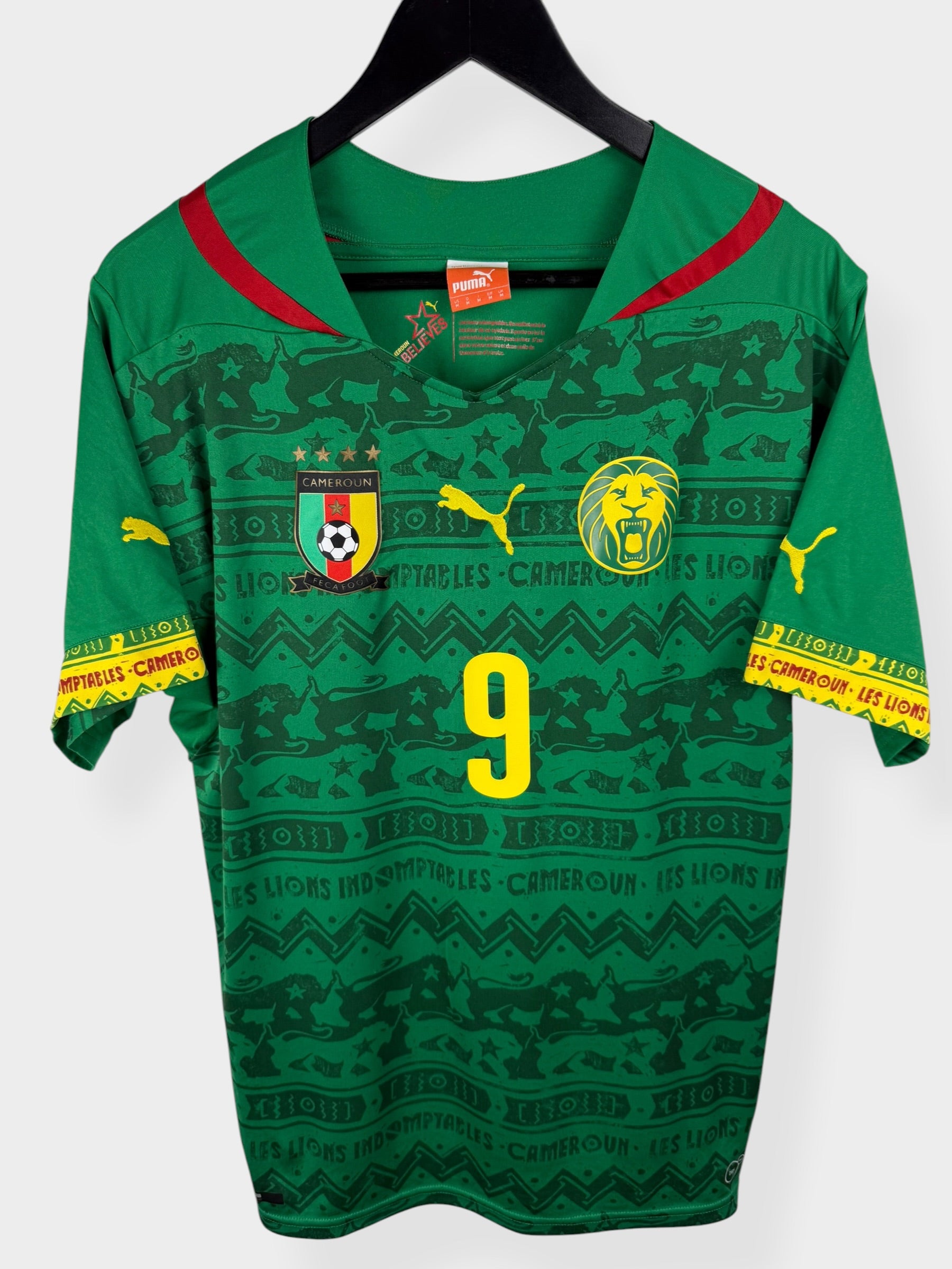 2014-16 CAMEROON HOME SHIRT ETO'O #9 M