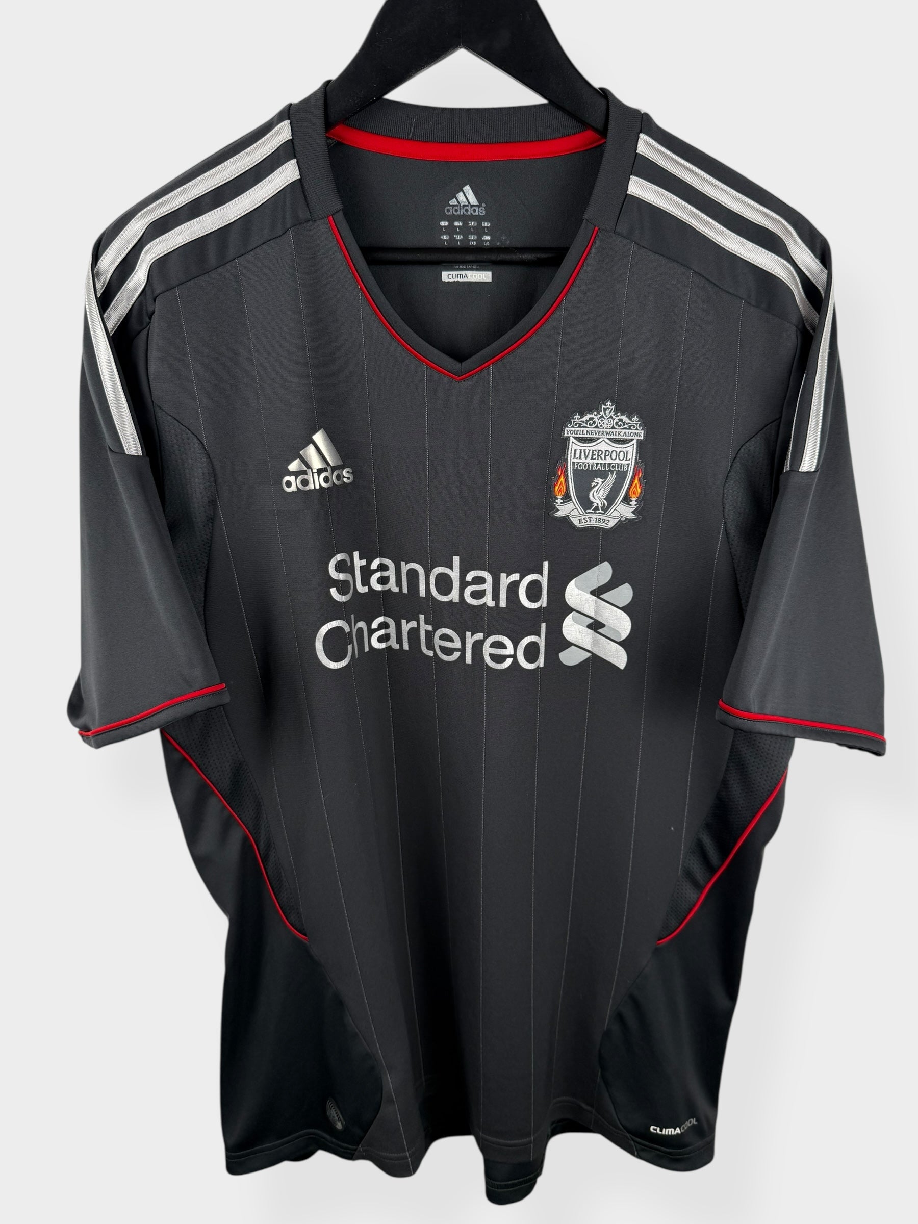 2011-12 LIVERPOOL AWAY SHIRT KUYT #18 L - Authentic Football Club