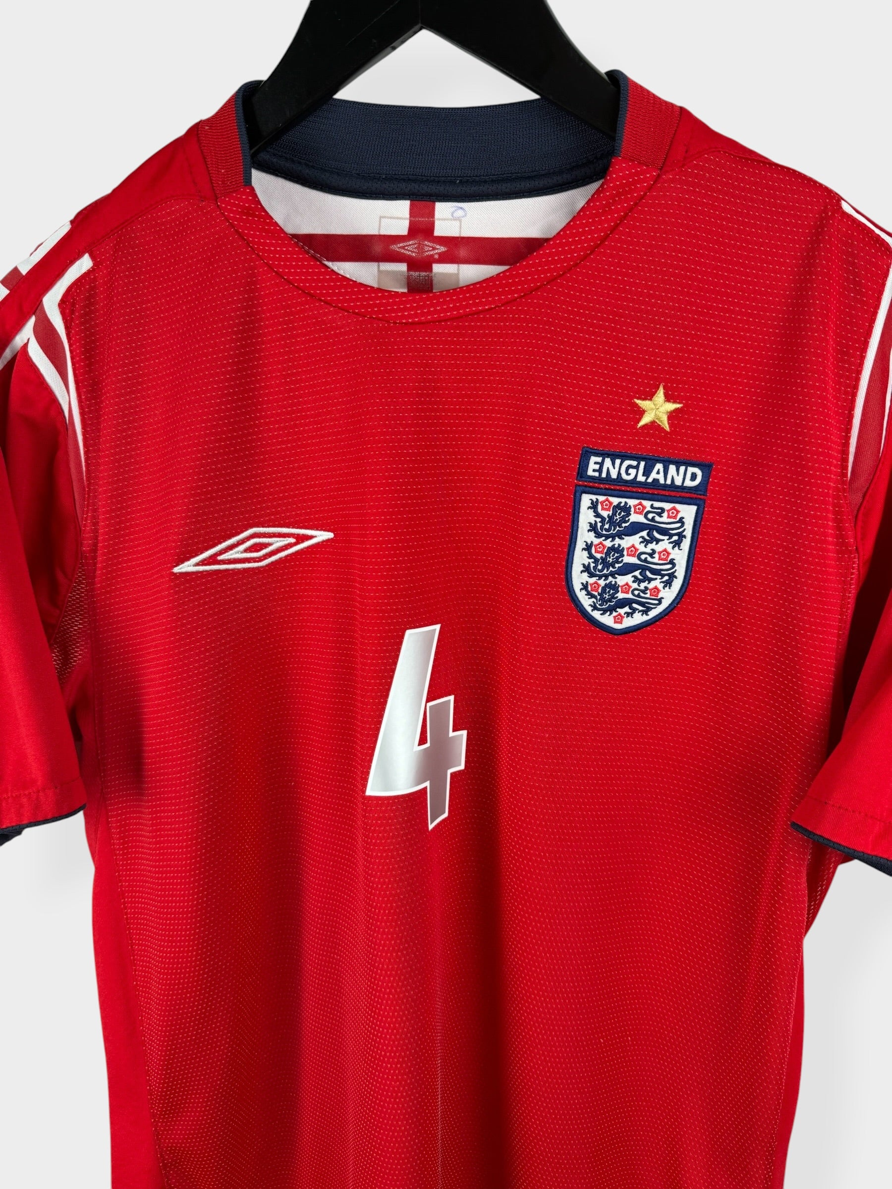 2004-06 ENGLAND AWAY SHIRT GERRARD #4 M