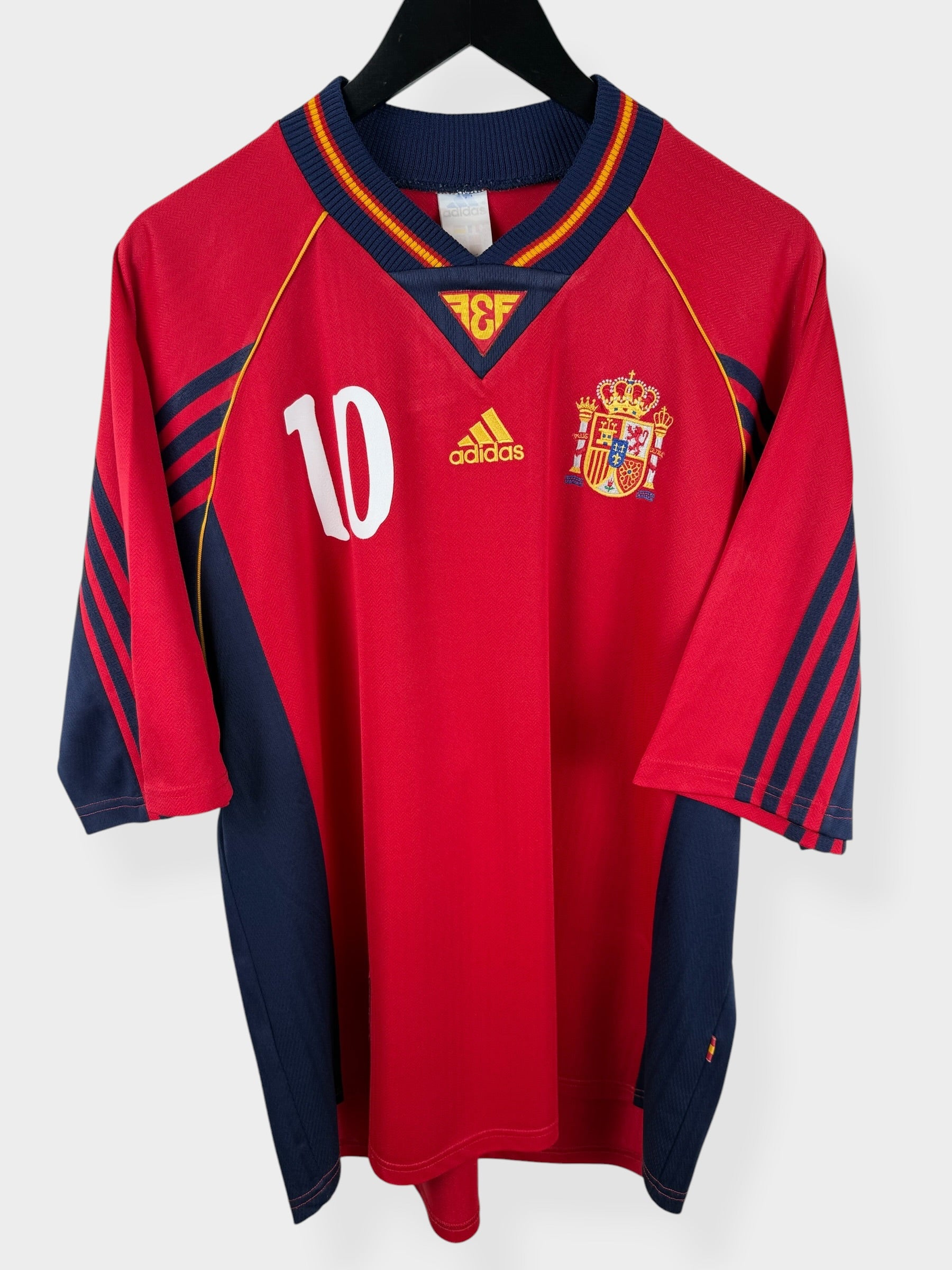 1998-99 SPAIN HOME SHIRT RAUL #10 XL