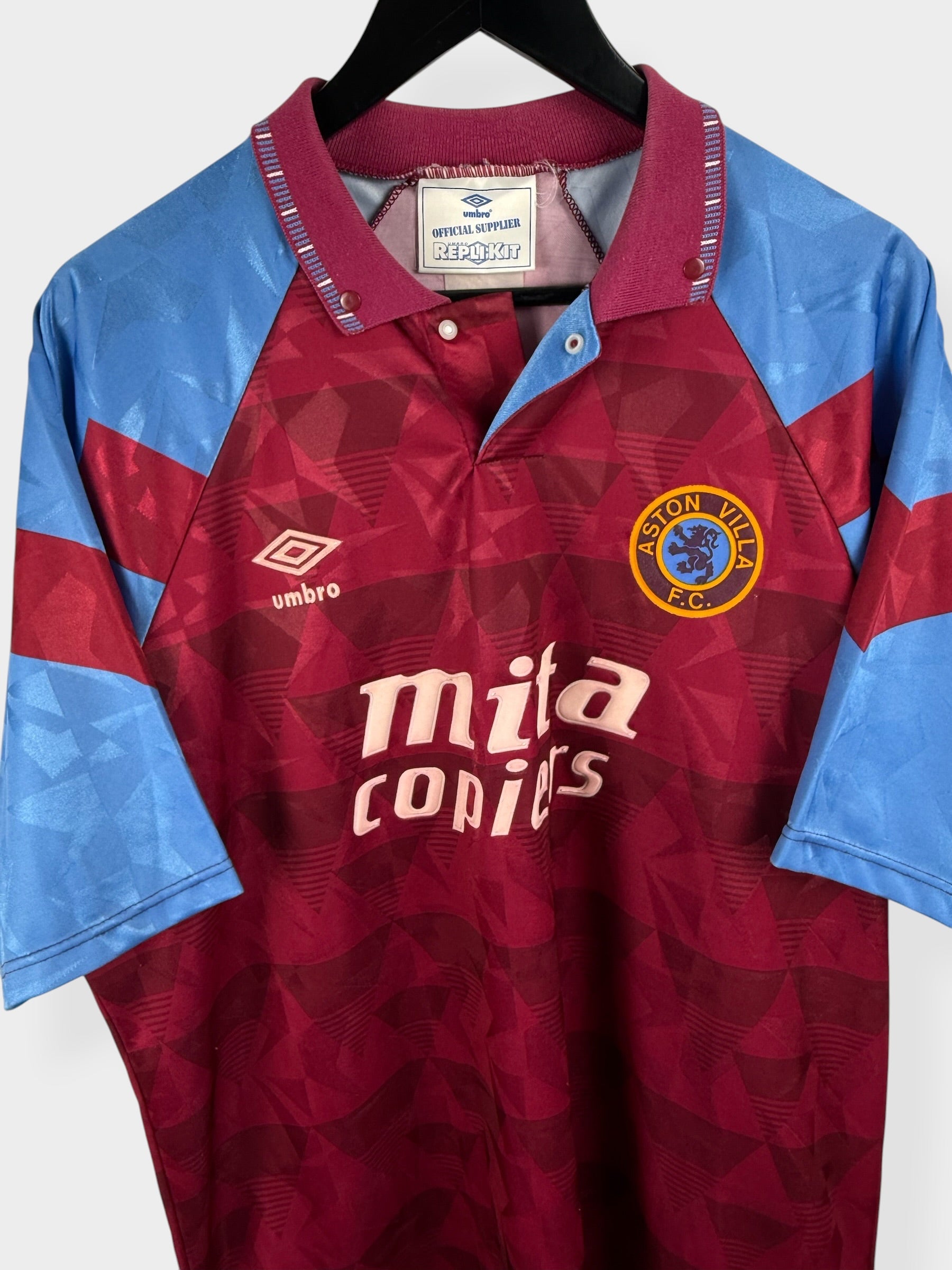 1990-92 ASTON VILLA HOME SHIRT XL