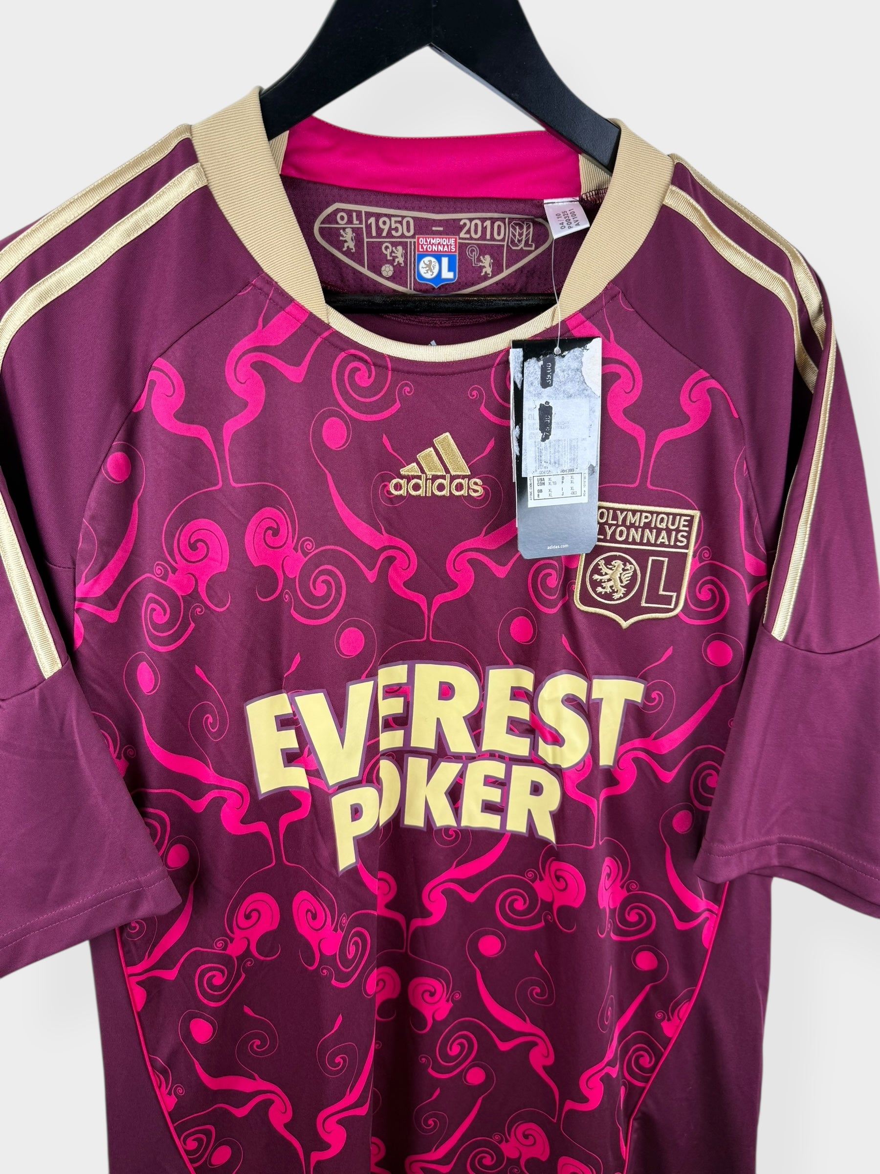 2010-11 OLYMPIQUE LYONNAIS AWAY SHIRT XL - Authentic Football Club