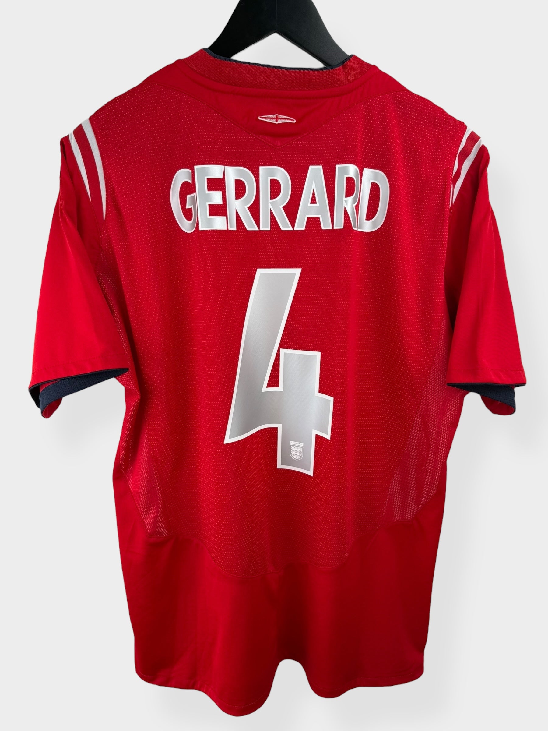 2004-06 ENGLAND AUSWÄRTSTRIKOT GERRARD #4 L
