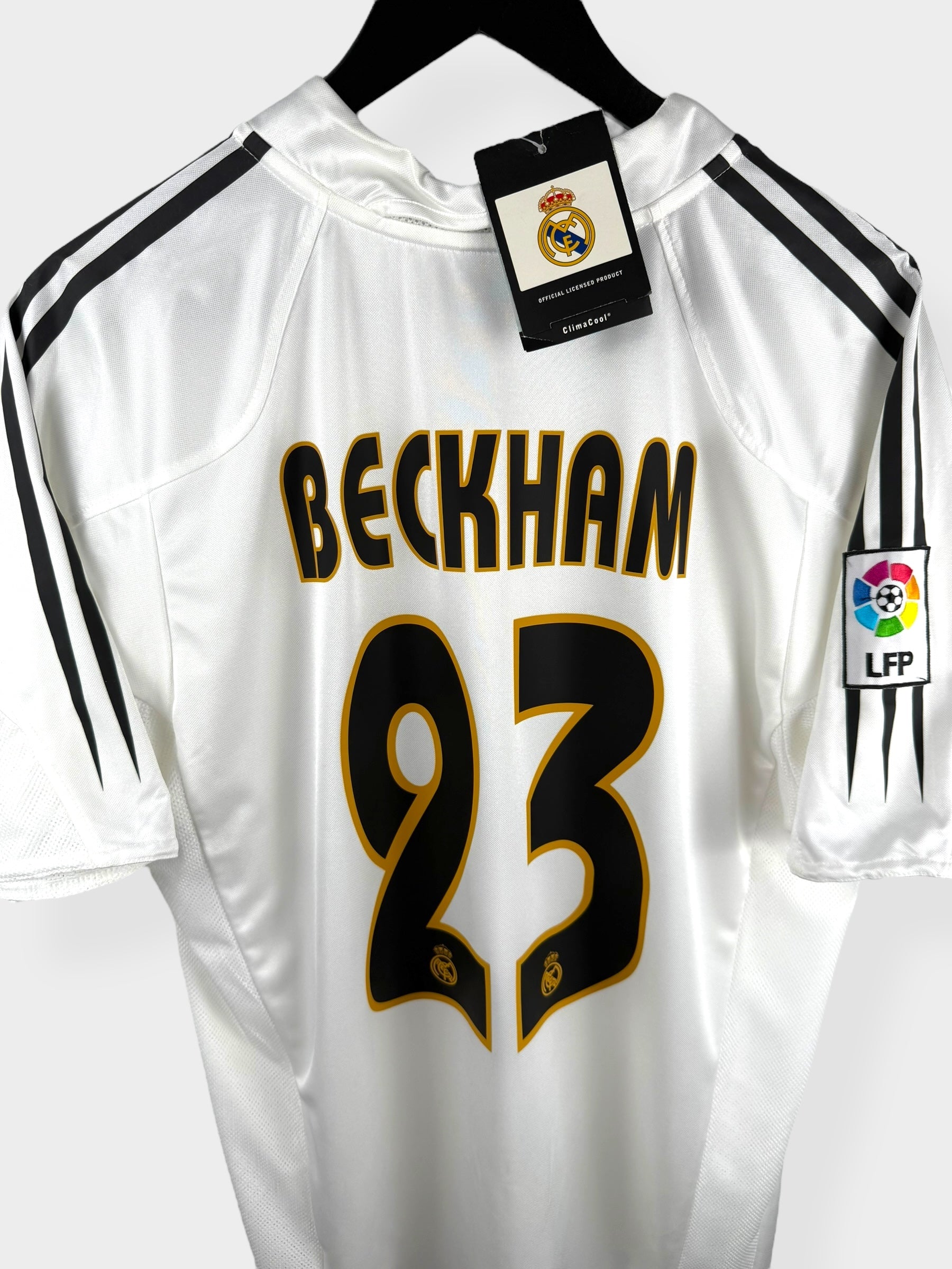 2004-05 REAL MADRID HOME SHIRT BECKHAM #23 M - Authentic Football Club
