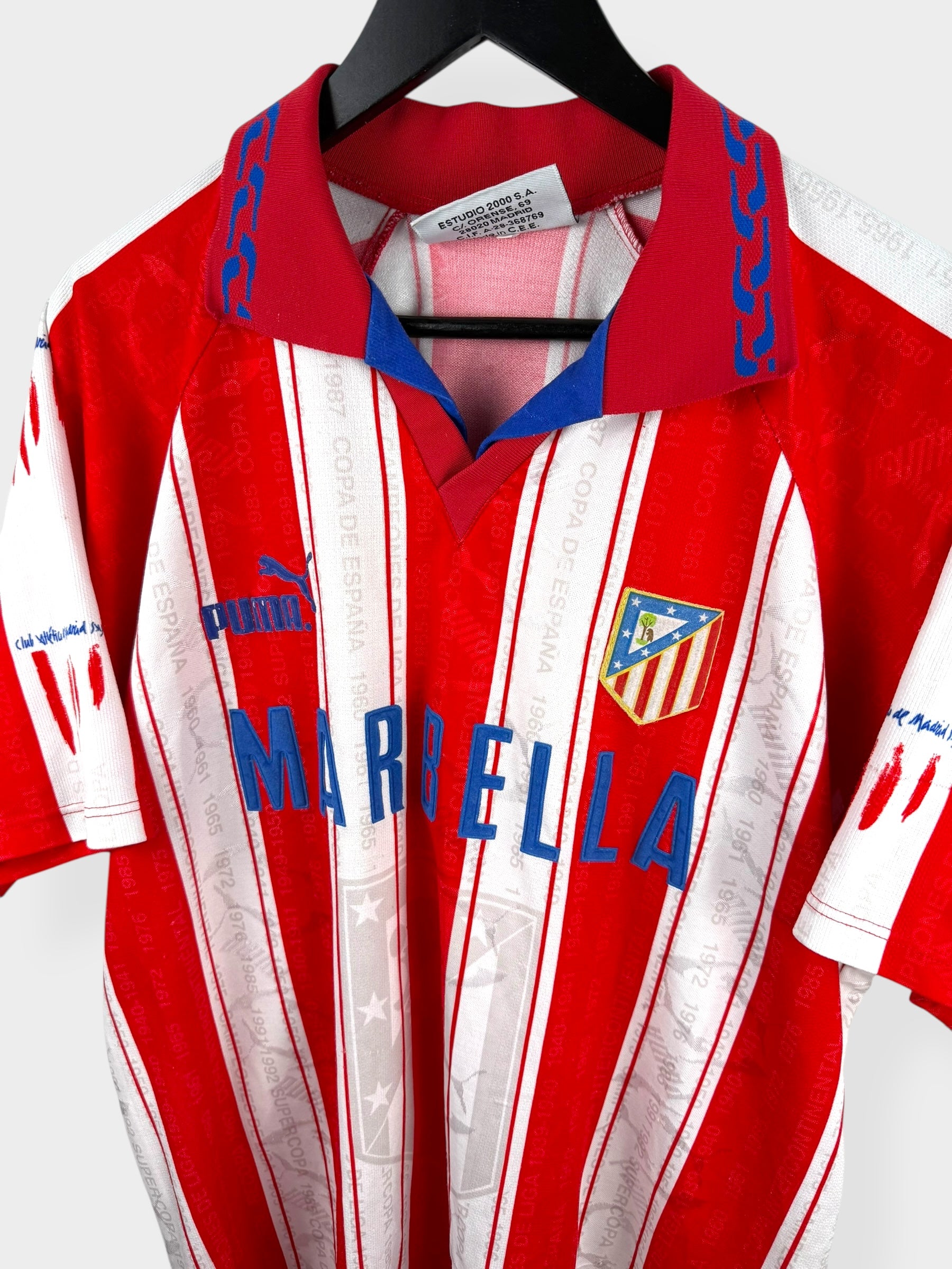 1995-96 ATLETICO MADRID HOME SHIRT XL - Authentic Football Club
