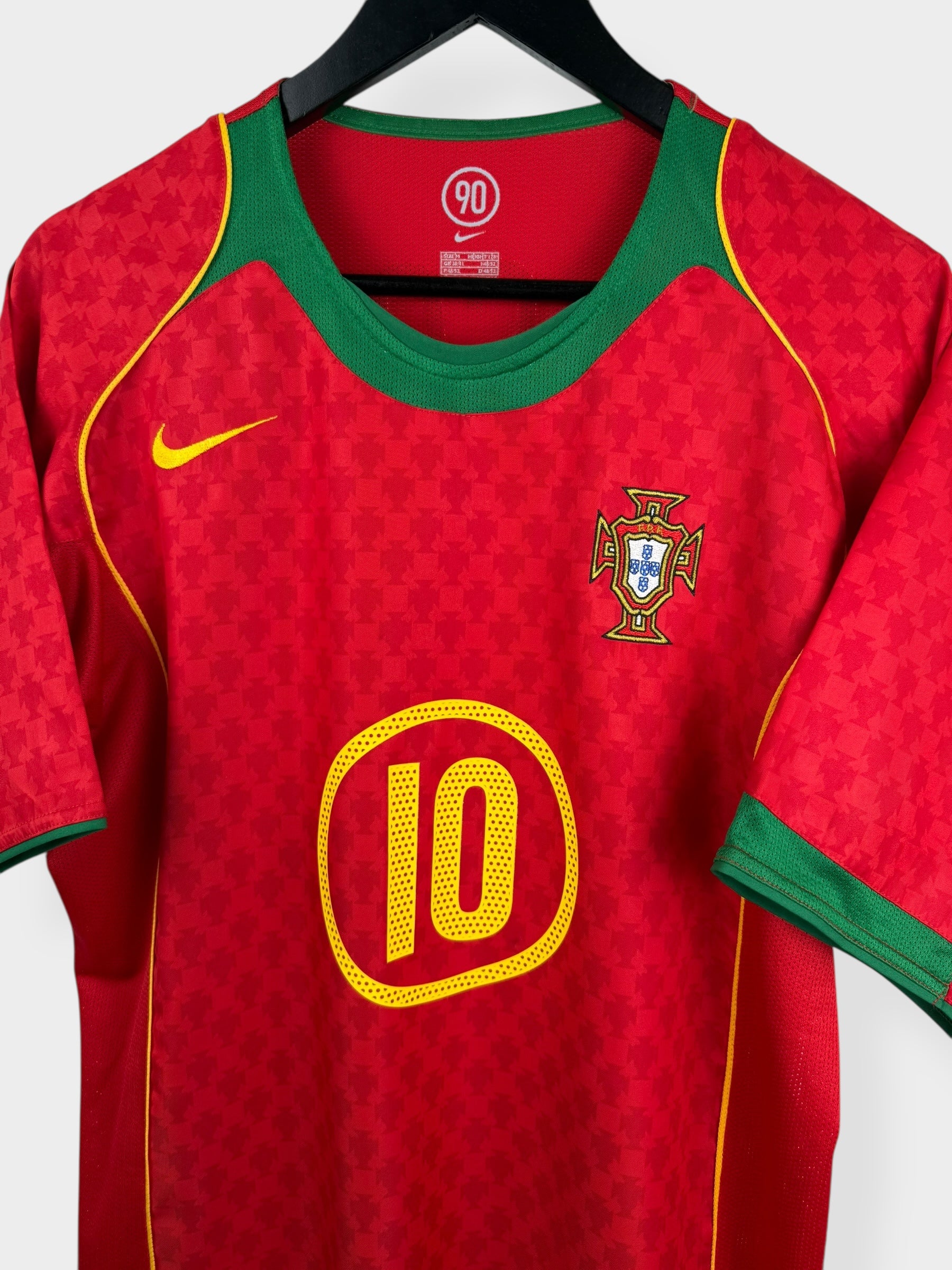 2004-06 PORTUGAL HOME SHIRT RUI COSTA #10 M