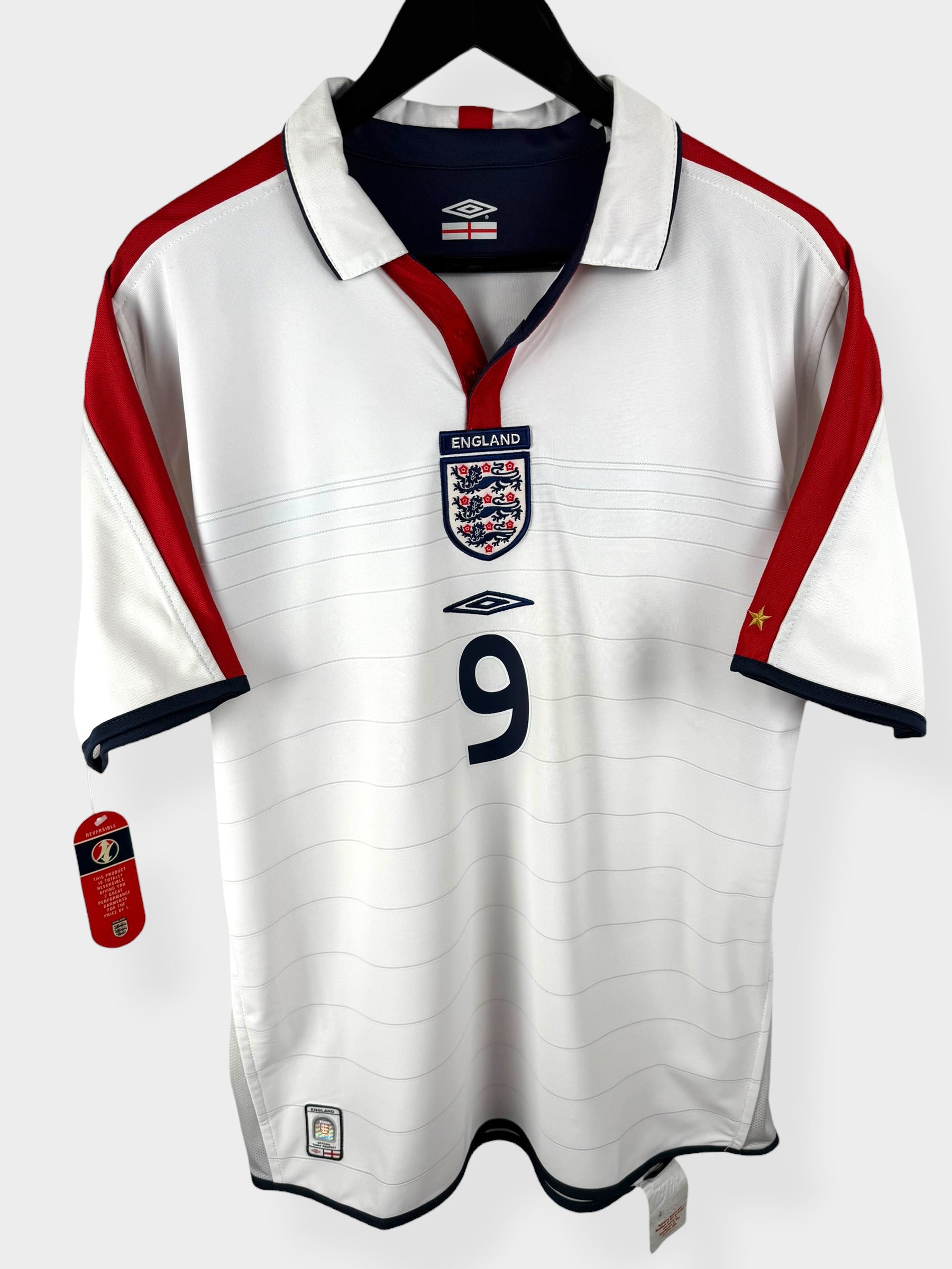 2003-05 ENGLAND HOME SHIRT ROONEY #9 M