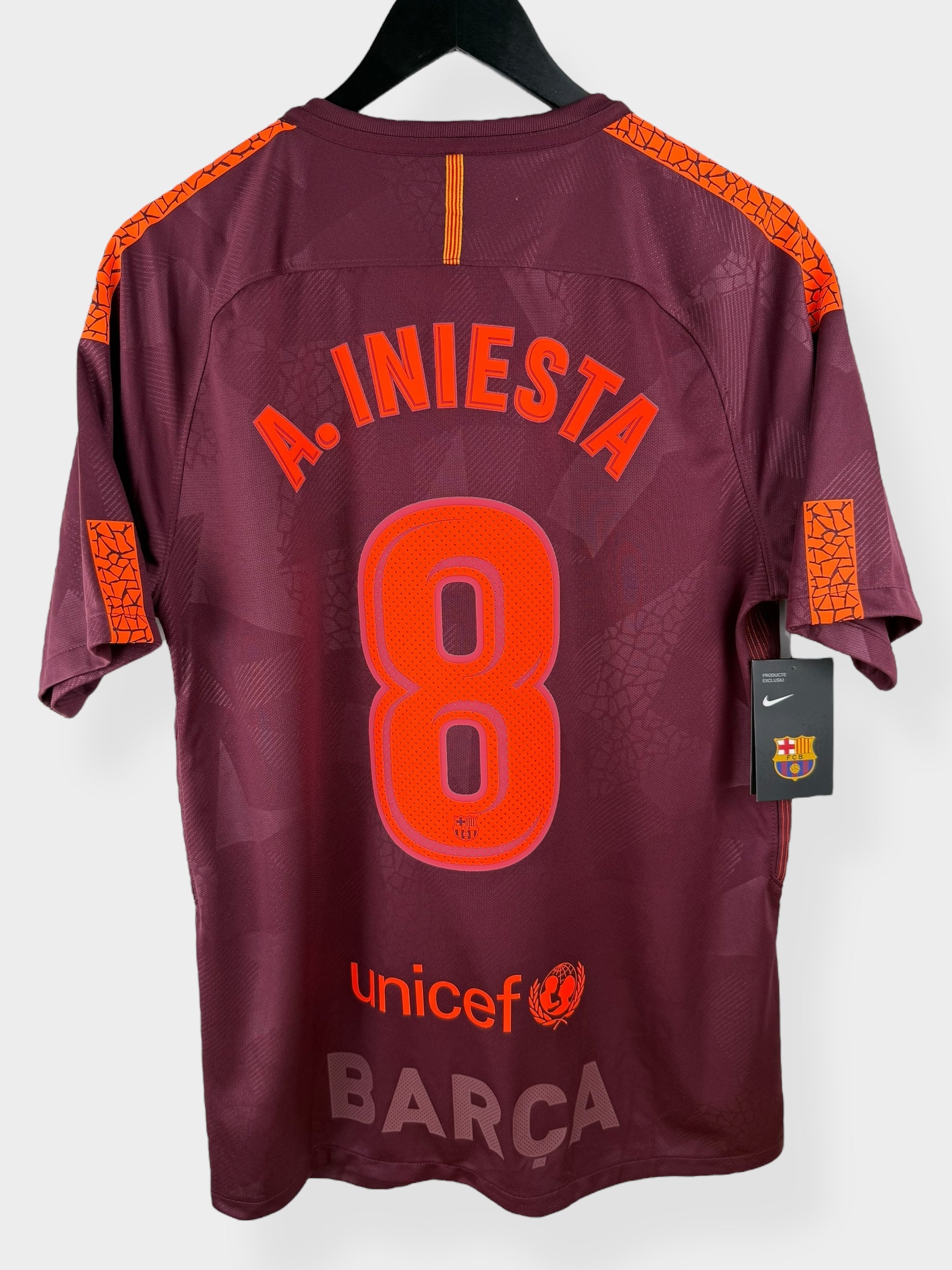 2017-18 BARCELONA THIRD SHIRT INIESTA #8 M