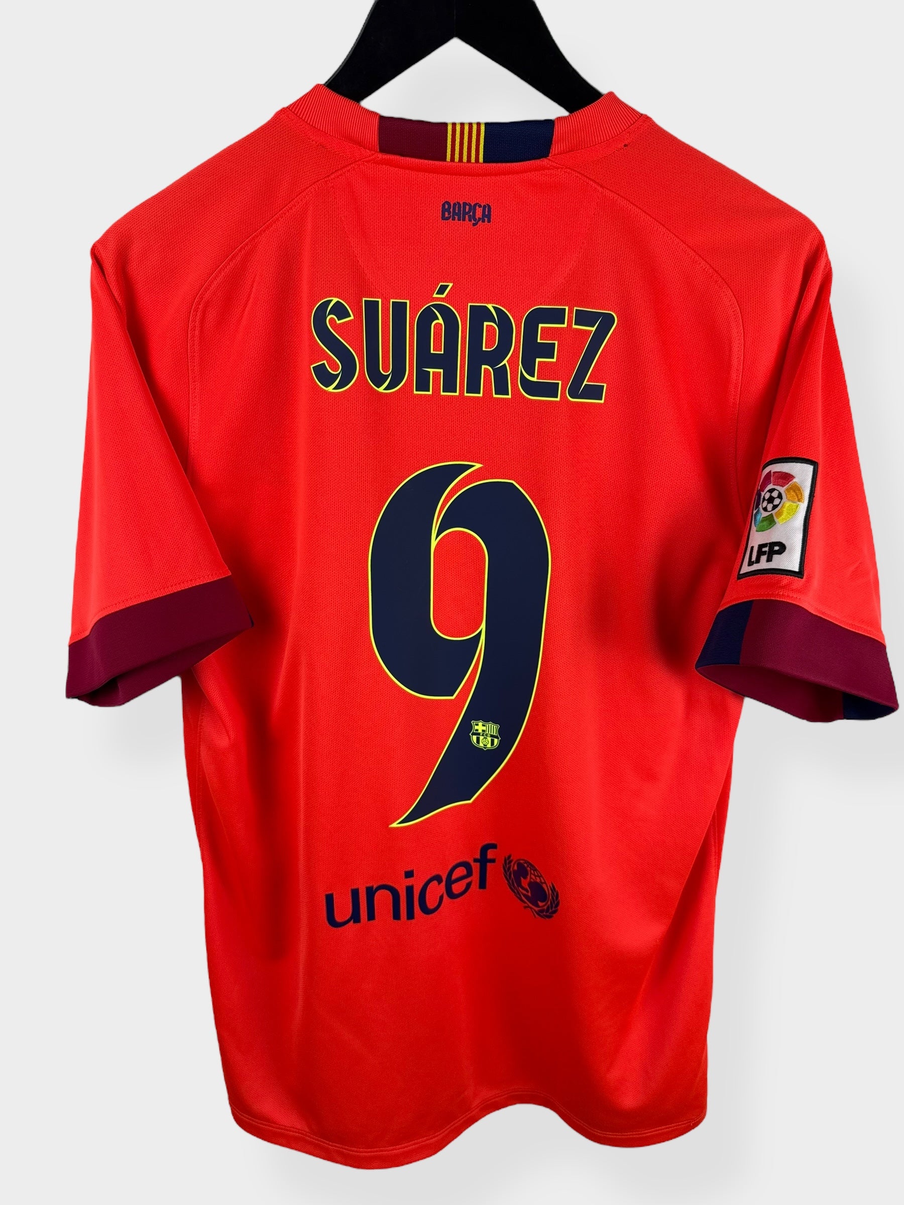 2014-15 BARCELONA AWAY SHIRT SUAREZ #9 M - Authentic Football Club