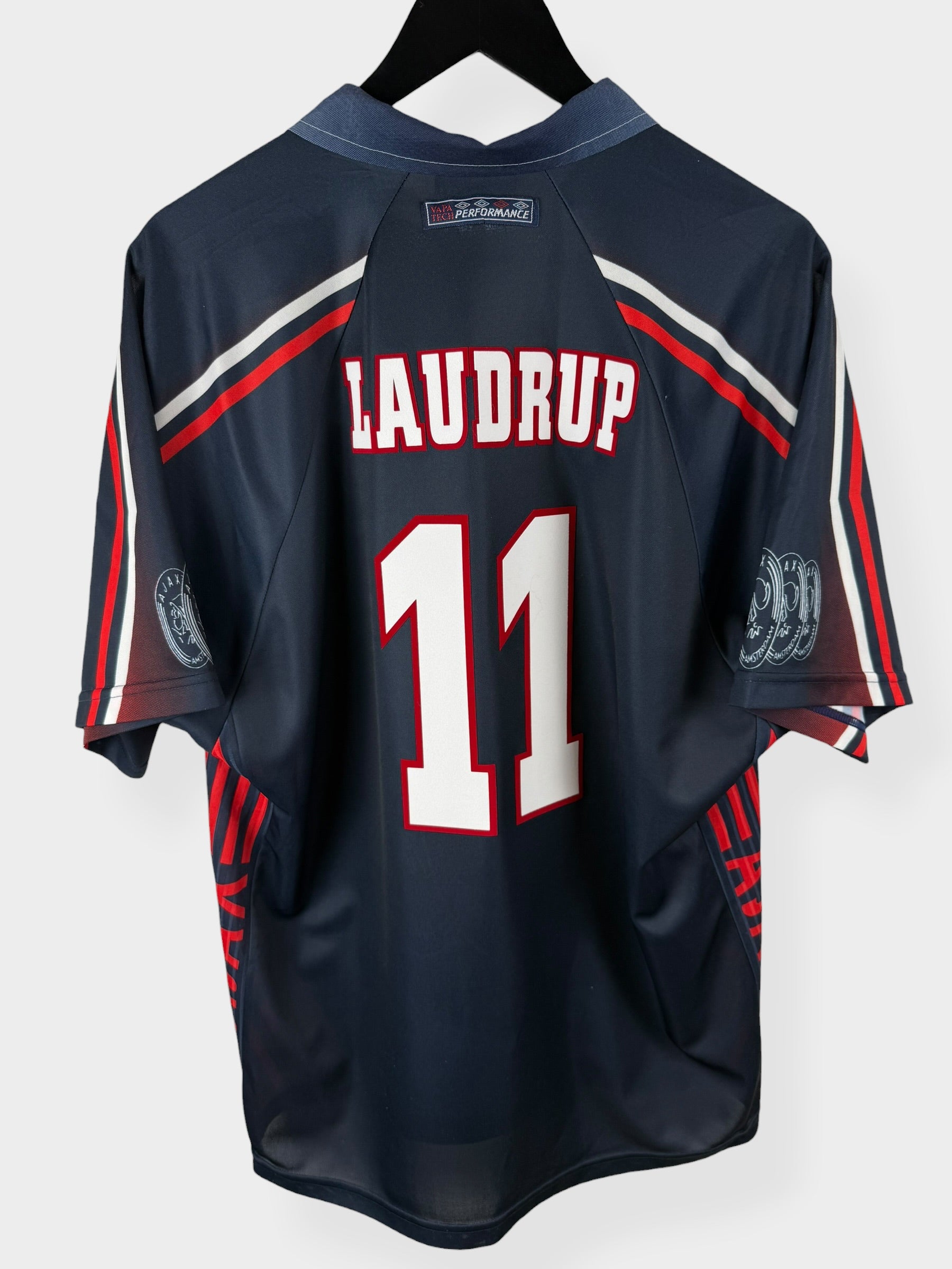 1997-98 AJAX AWAY SHIRT LAUDRUP #10 XXL