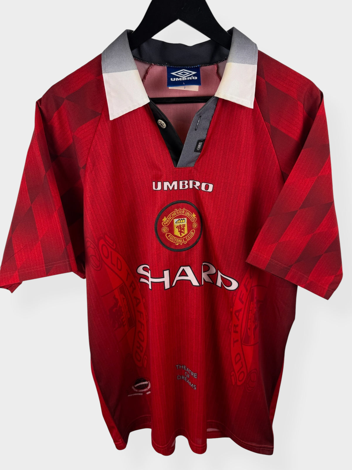 1996-97 MANCHESTER UNITED HOME SHIRT BECKHAM #10 L