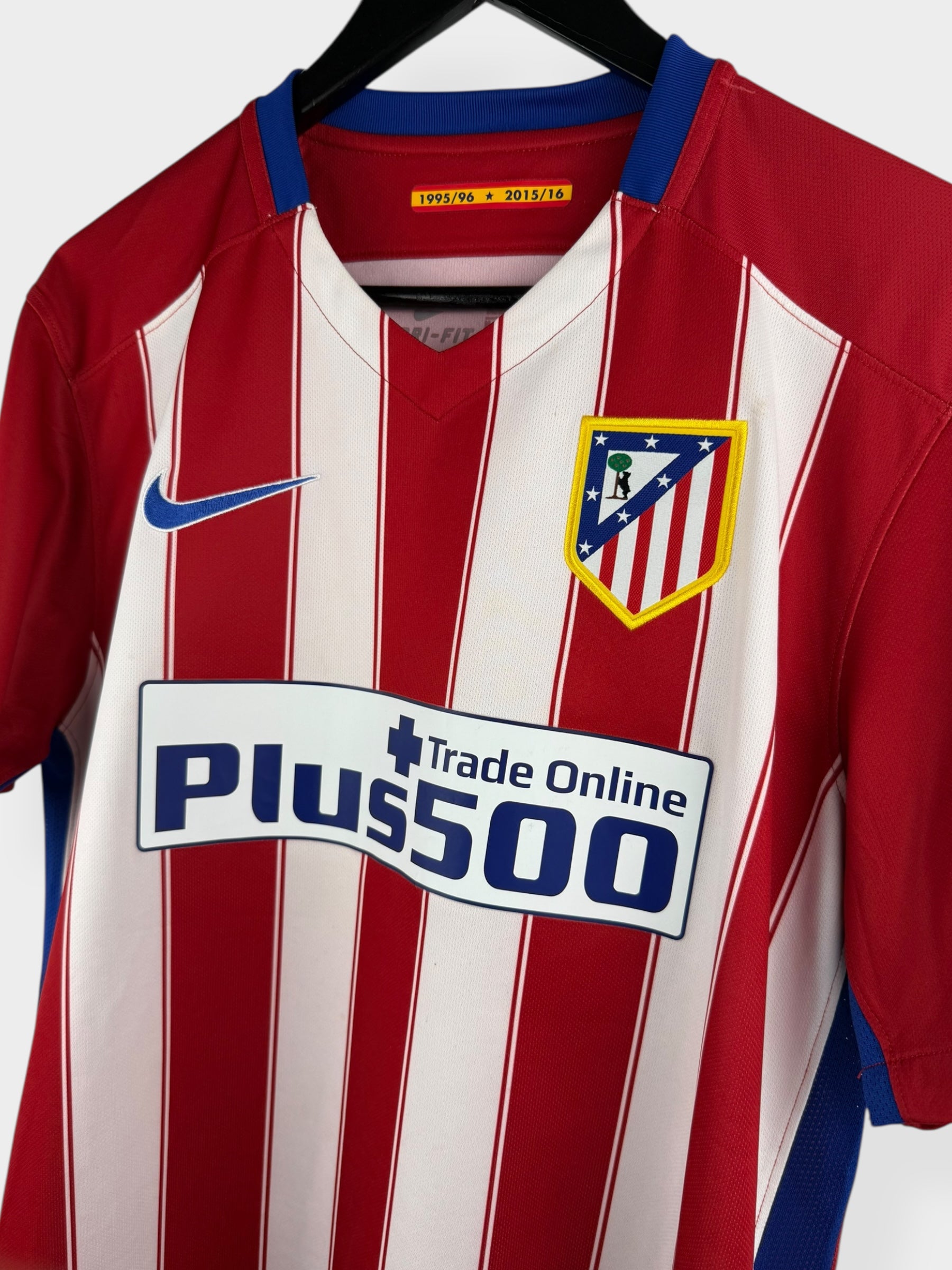 2015-16 ATLETICO MADRID HOME SHIRT GODIN #2 M