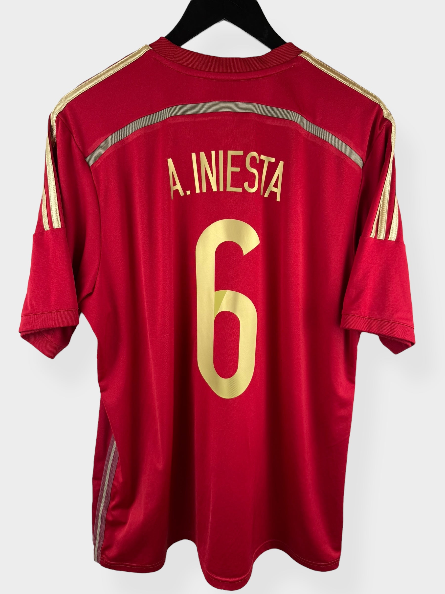 2014-15 SPANIEN HEIMTRIKOT INIESTA #6 XL