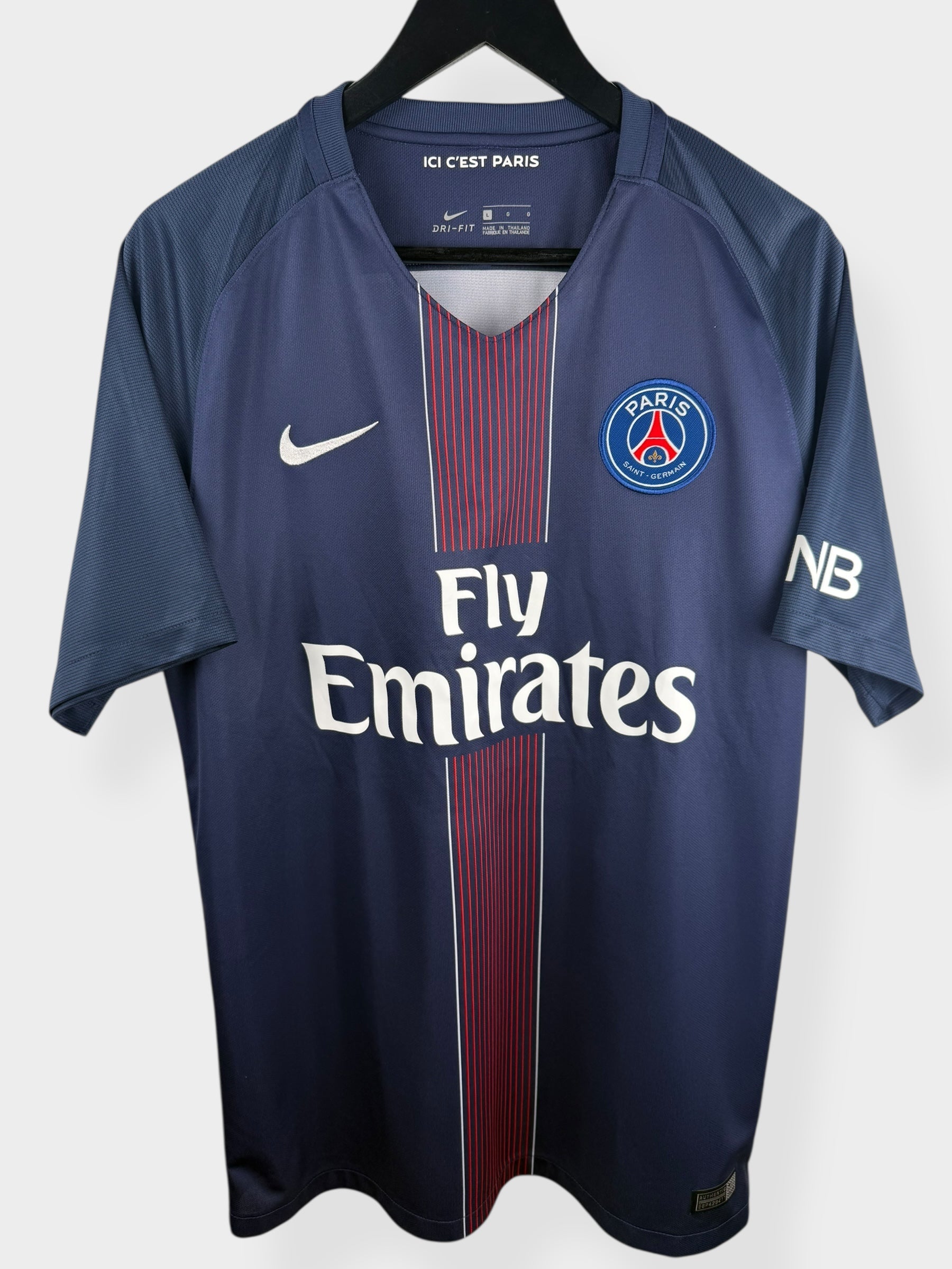 2016-17 PARIS SAINT-GERMAIN HOME SHIRT IBRAHIMOVIC #10 L - Authentic Football Club