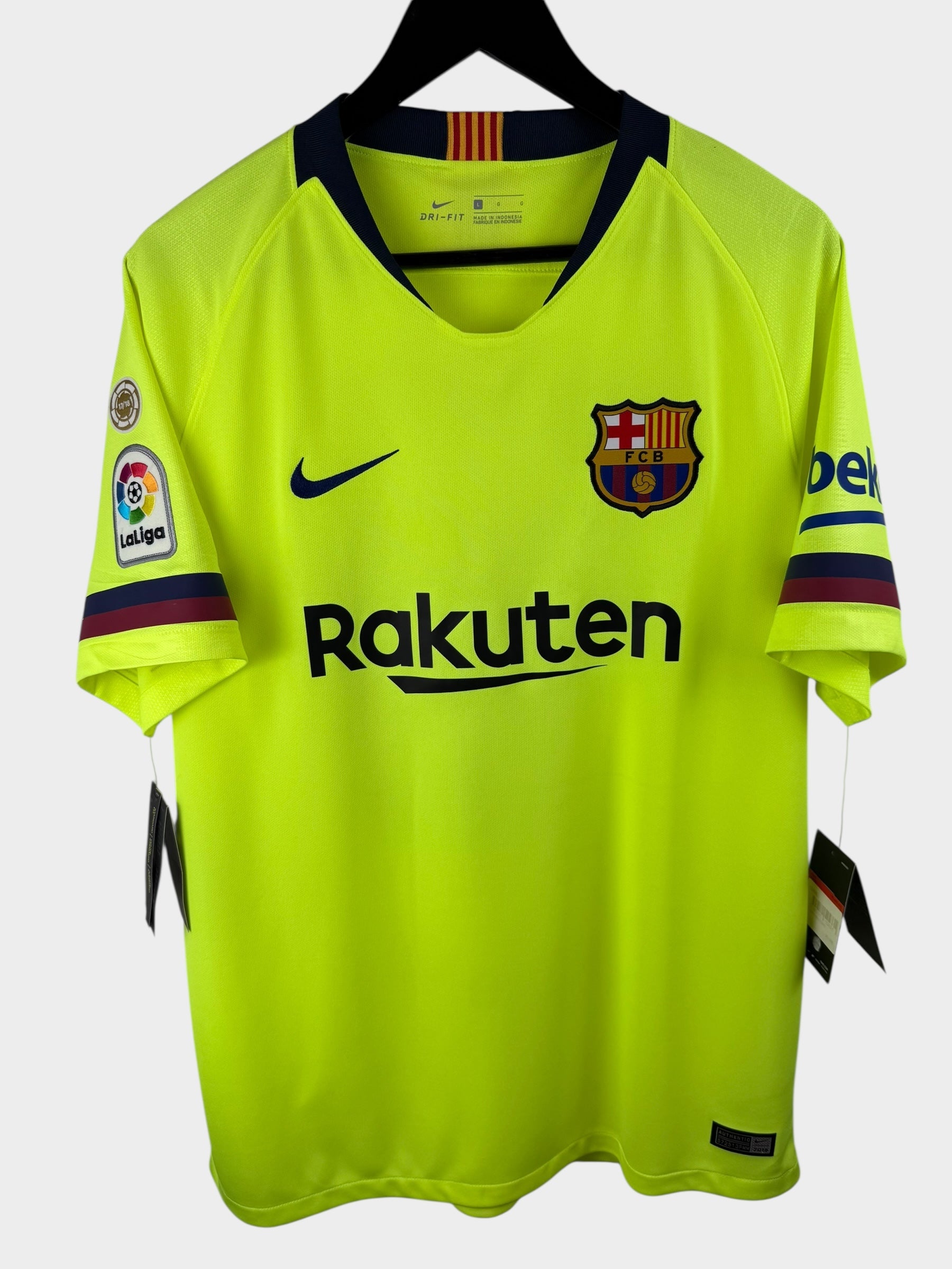 2018-19 BARCELONA AWAY SHIRT MESSI #10 L