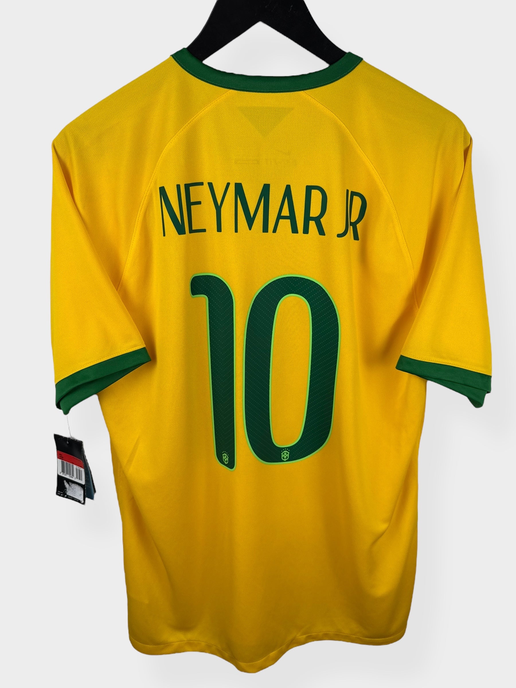 2014-15 BRAZIL HOME SHIRT NEYMAR JR #10 L - Authentic Football Club
