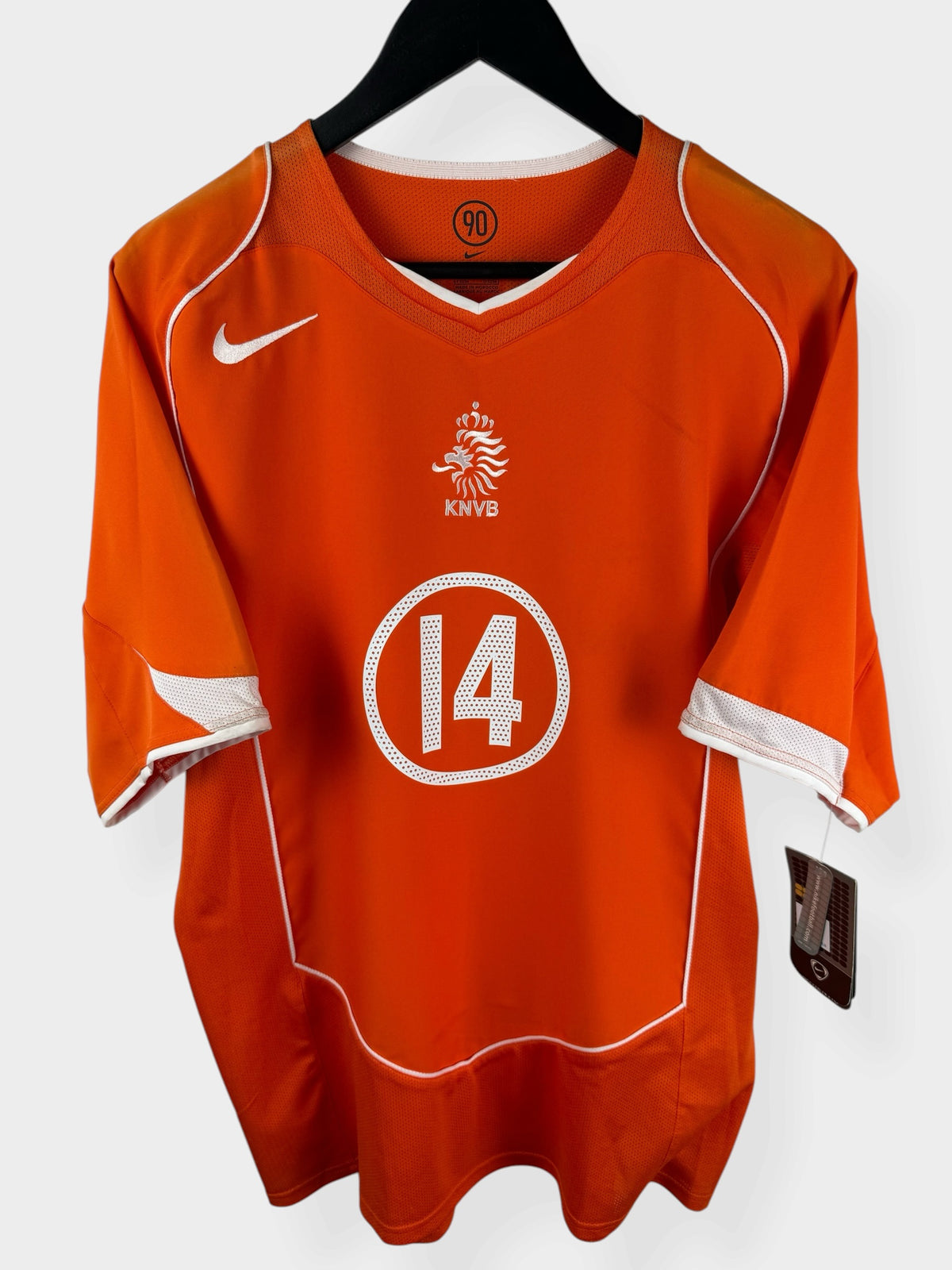 2004-06 NETHERLANDS HOME SHIRT SNEIJDER #14 L - Authentic Football Club