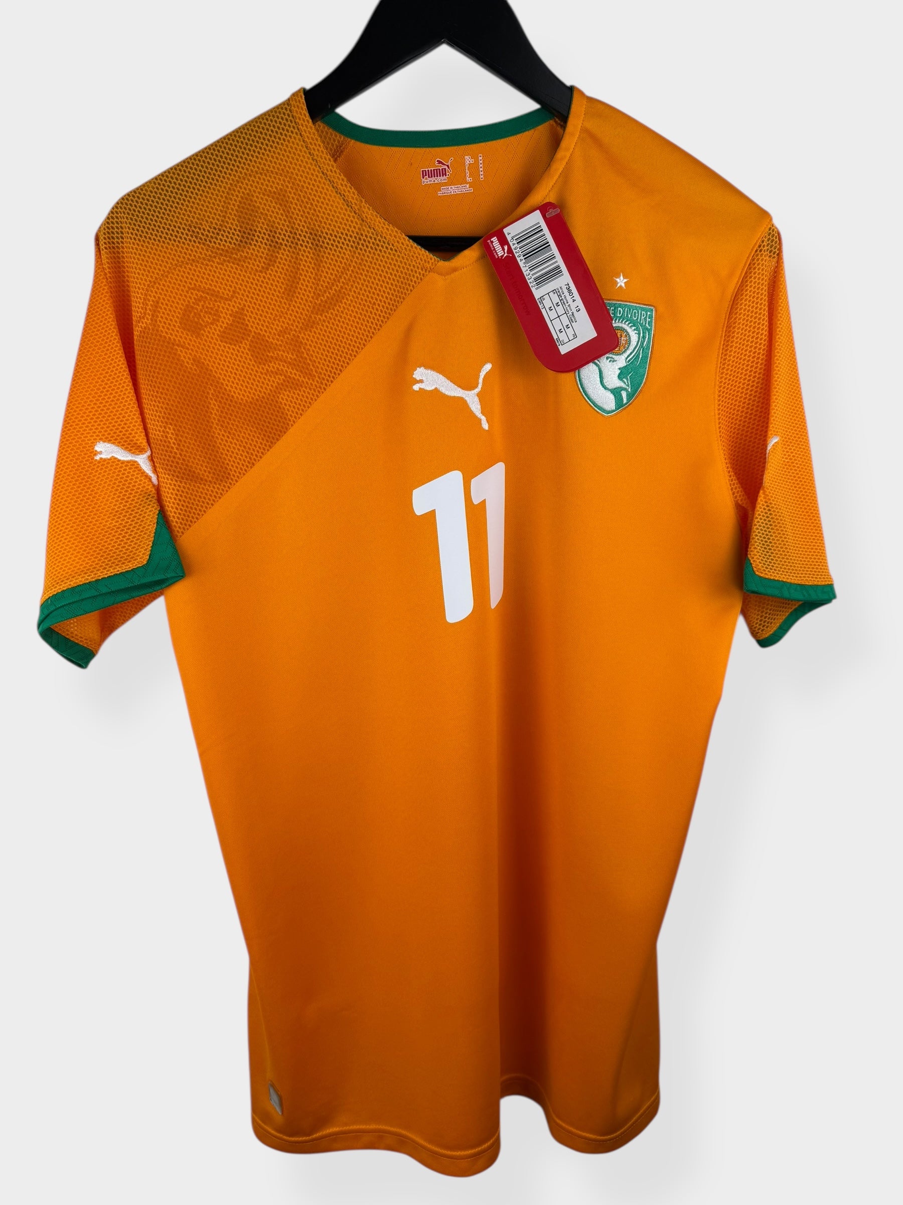 2010-11 IVORY COAST HOME SHIRT DROGBA #11 M