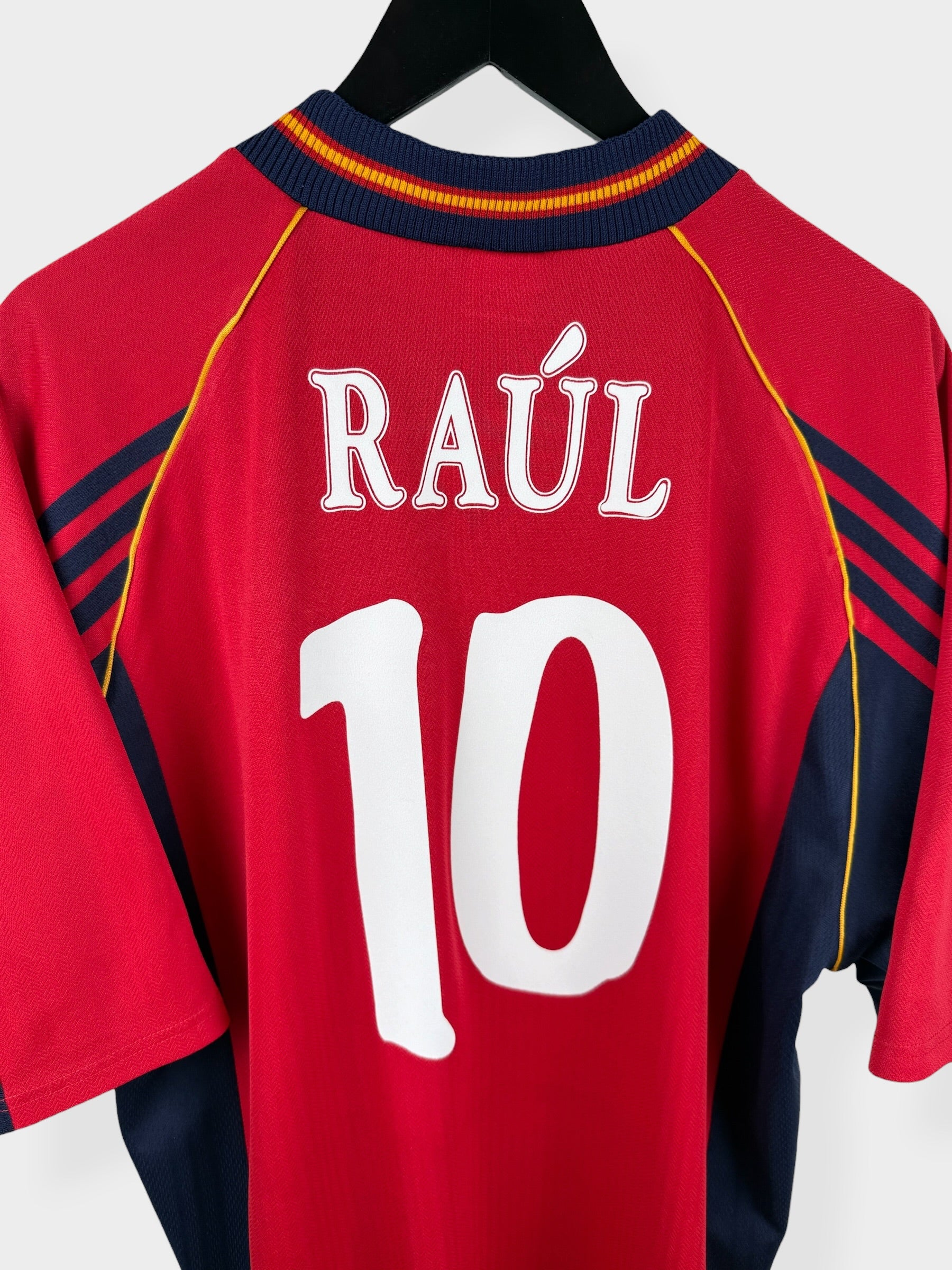 1998-99 SPAIN HOME SHIRT RAUL #10 XL