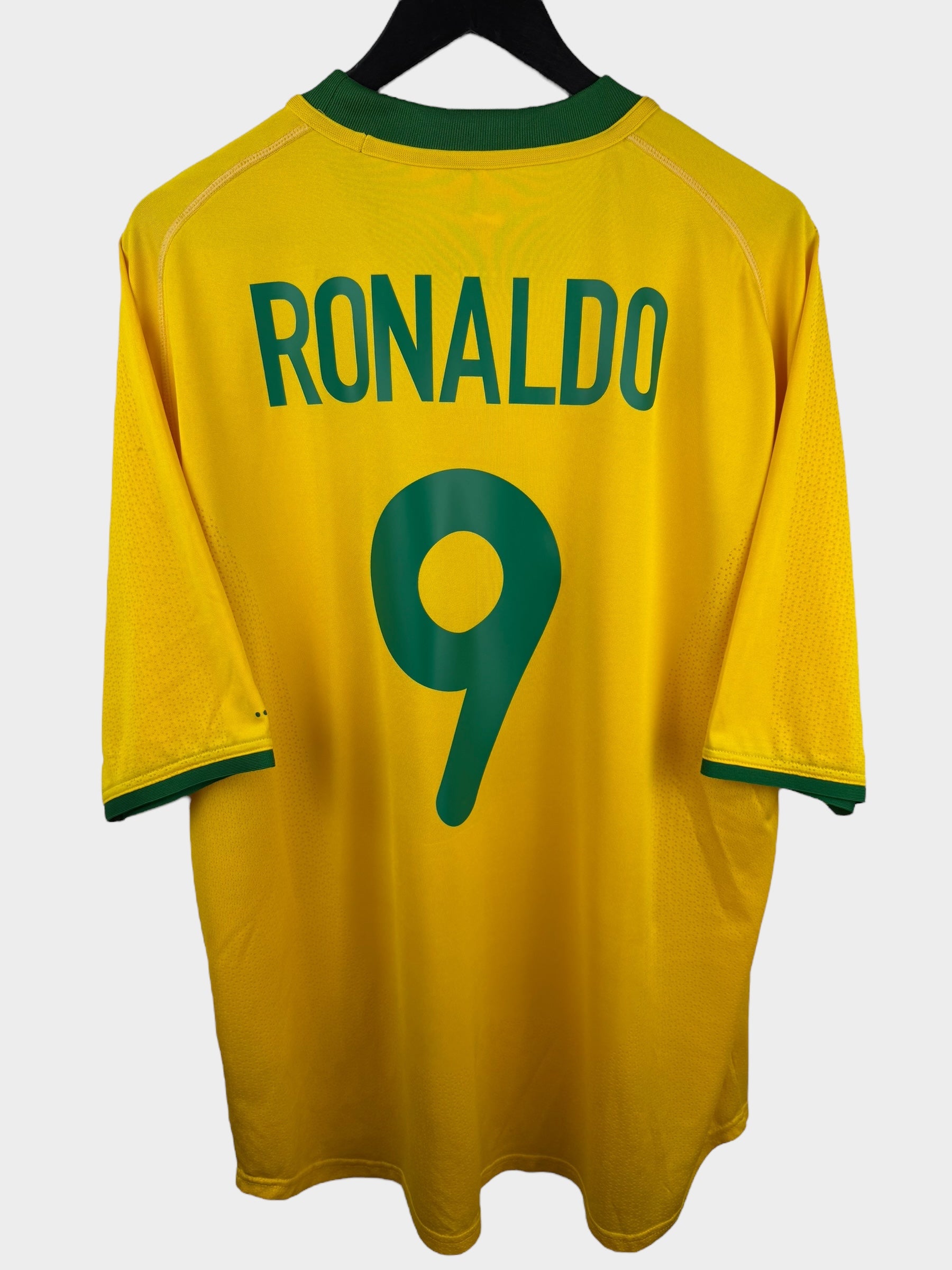 2000-02 BRAZIL HOME SHIRT RONALDO #9 XL