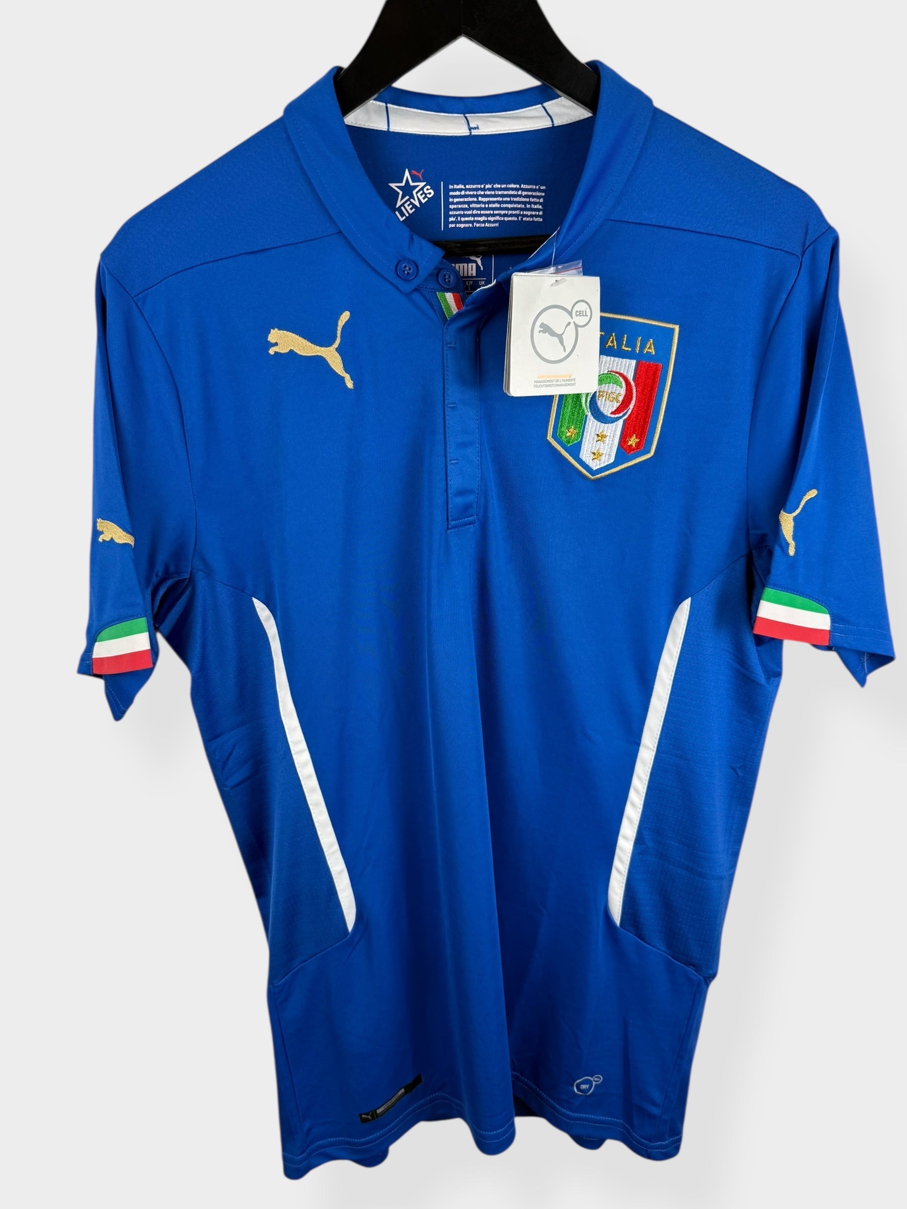 2014-15 ITALY HOME SHIRT L - Authentic Football Club