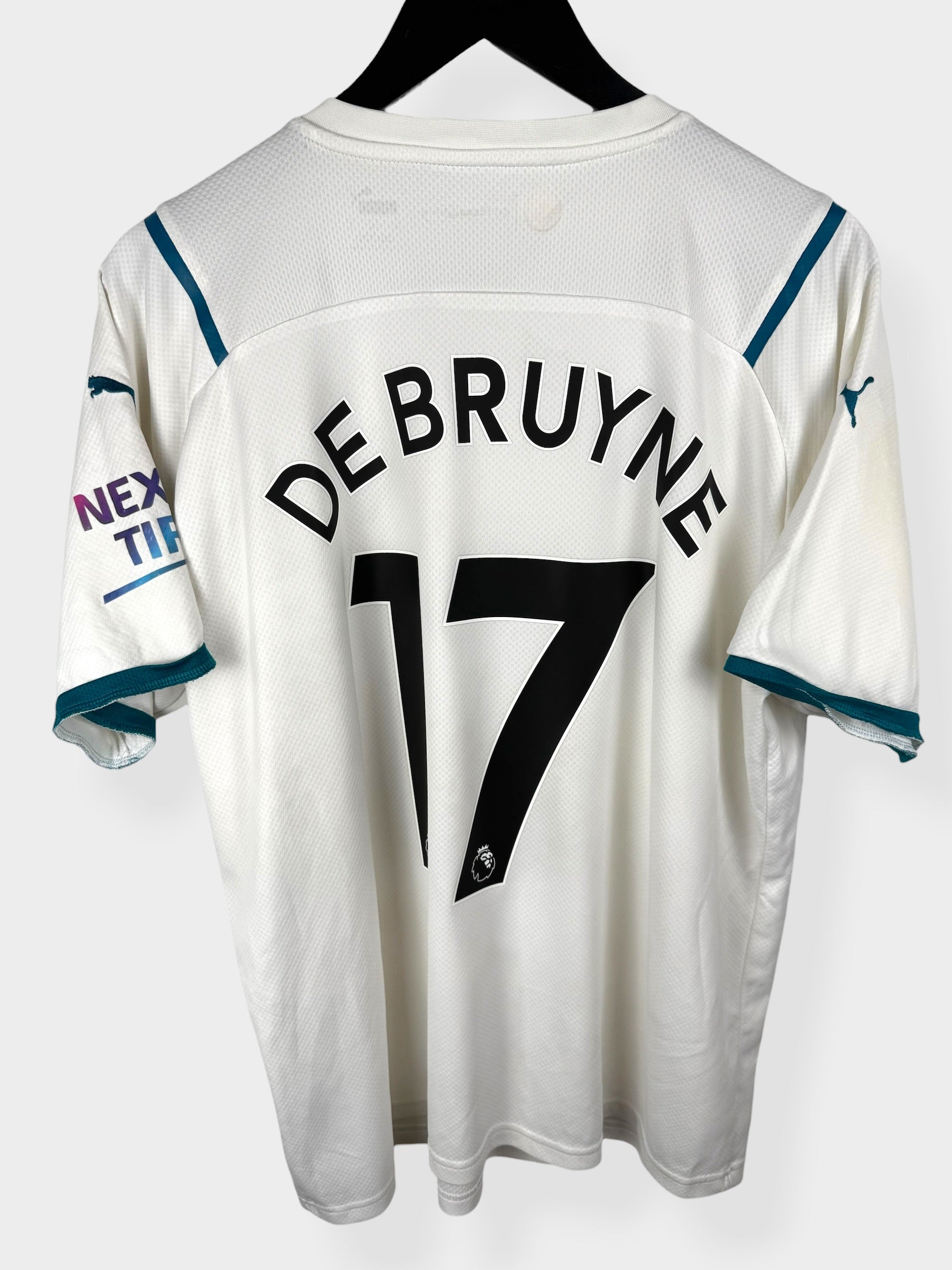 MAILLOT EXTÉRIEUR MANCHESTER CITY 2021-22 DE BRUYNE #17 XL