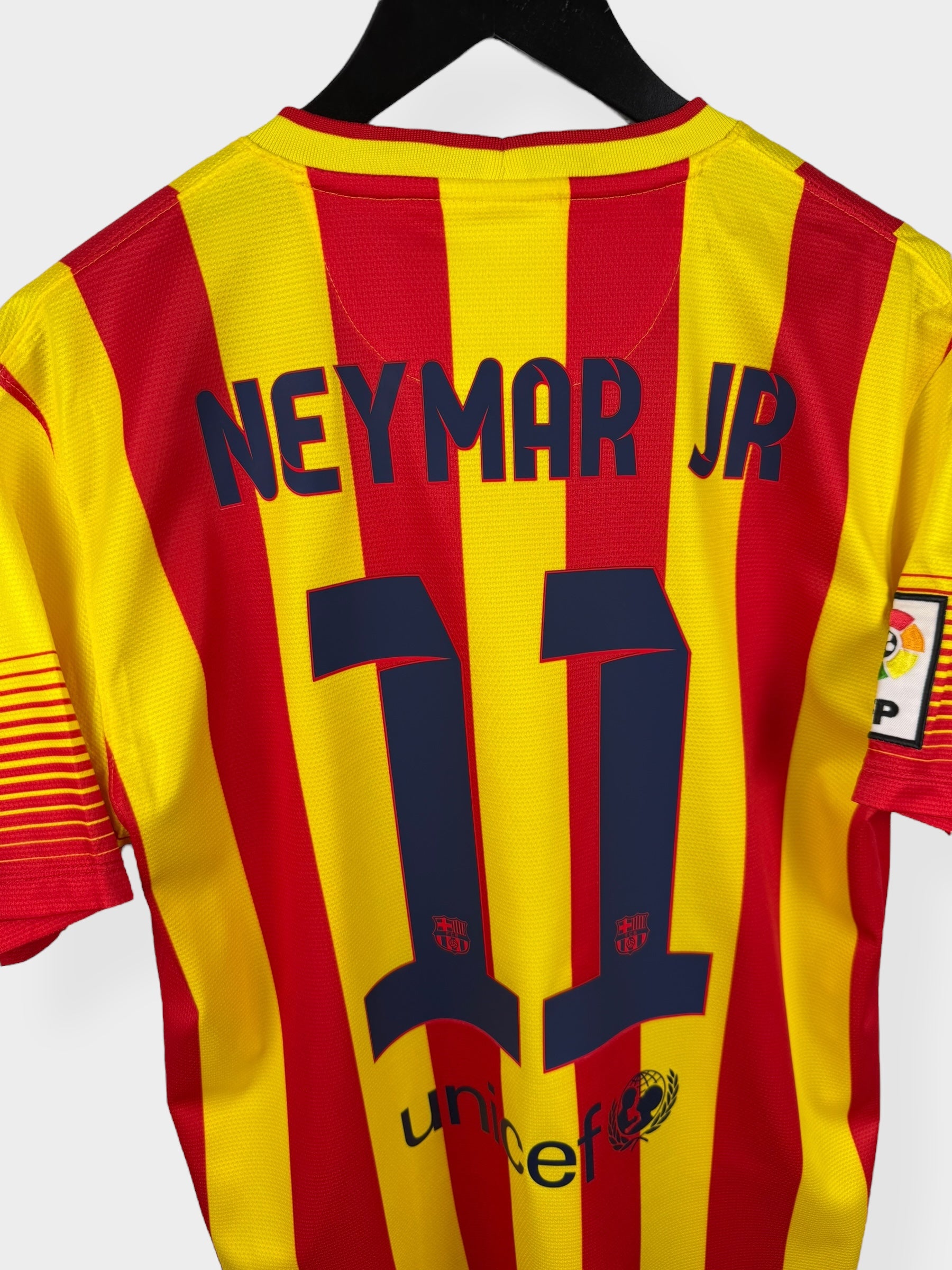 2013-14 BARCELONA AWAY SHIRT NEYMAR JR #11 M - Authentic Football Club