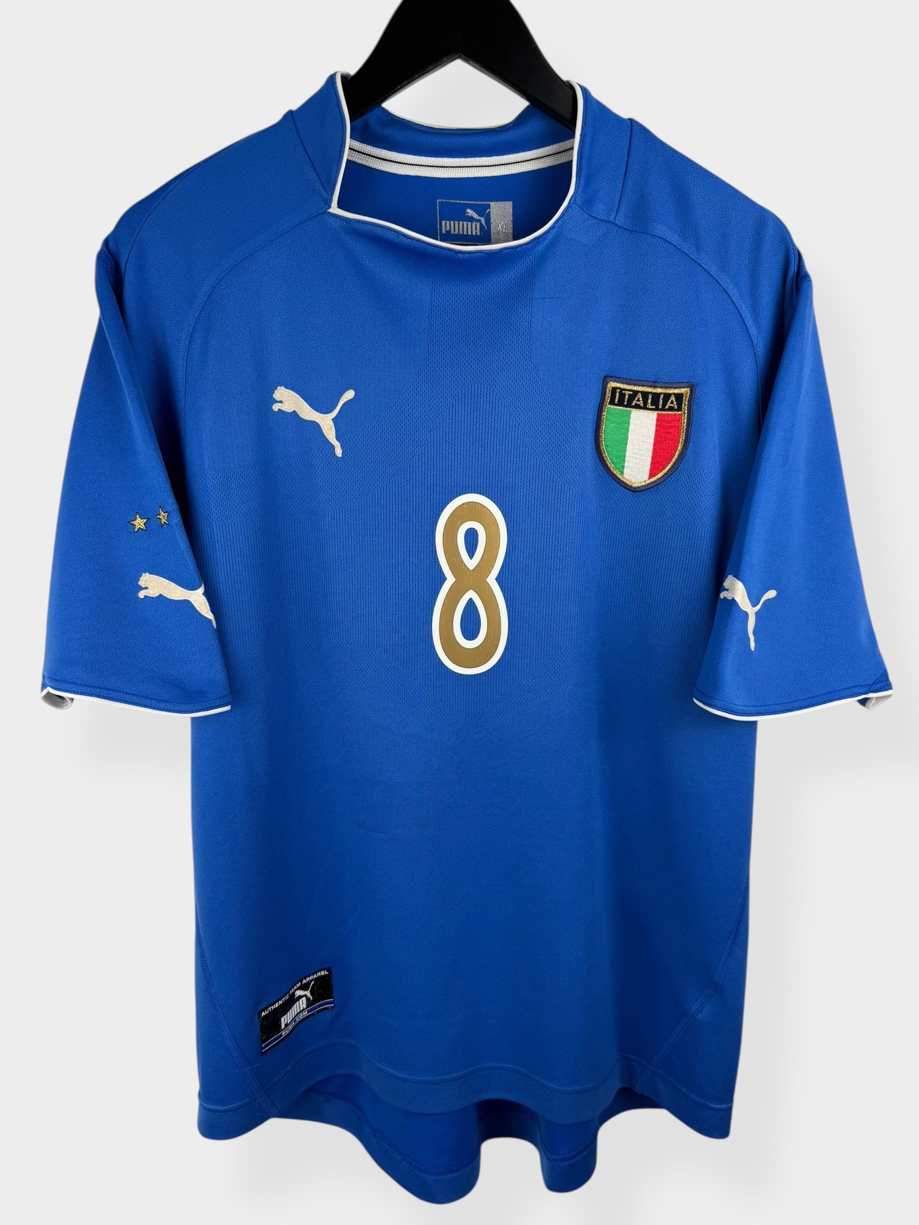 2003-04 ITALY HOME SHIRT PIRLO #8 XL
