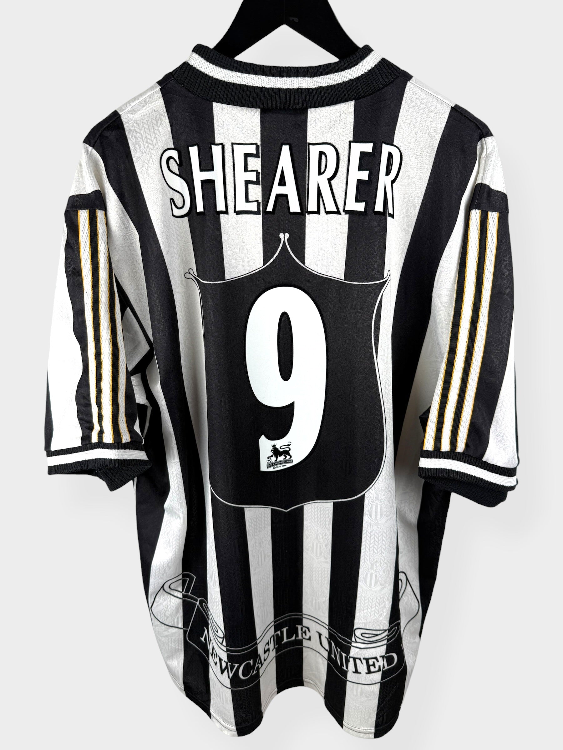 MAILLOT DOMICILE DE NEWCASTLE UNITED 1997-99 SHEARER N°9 XL