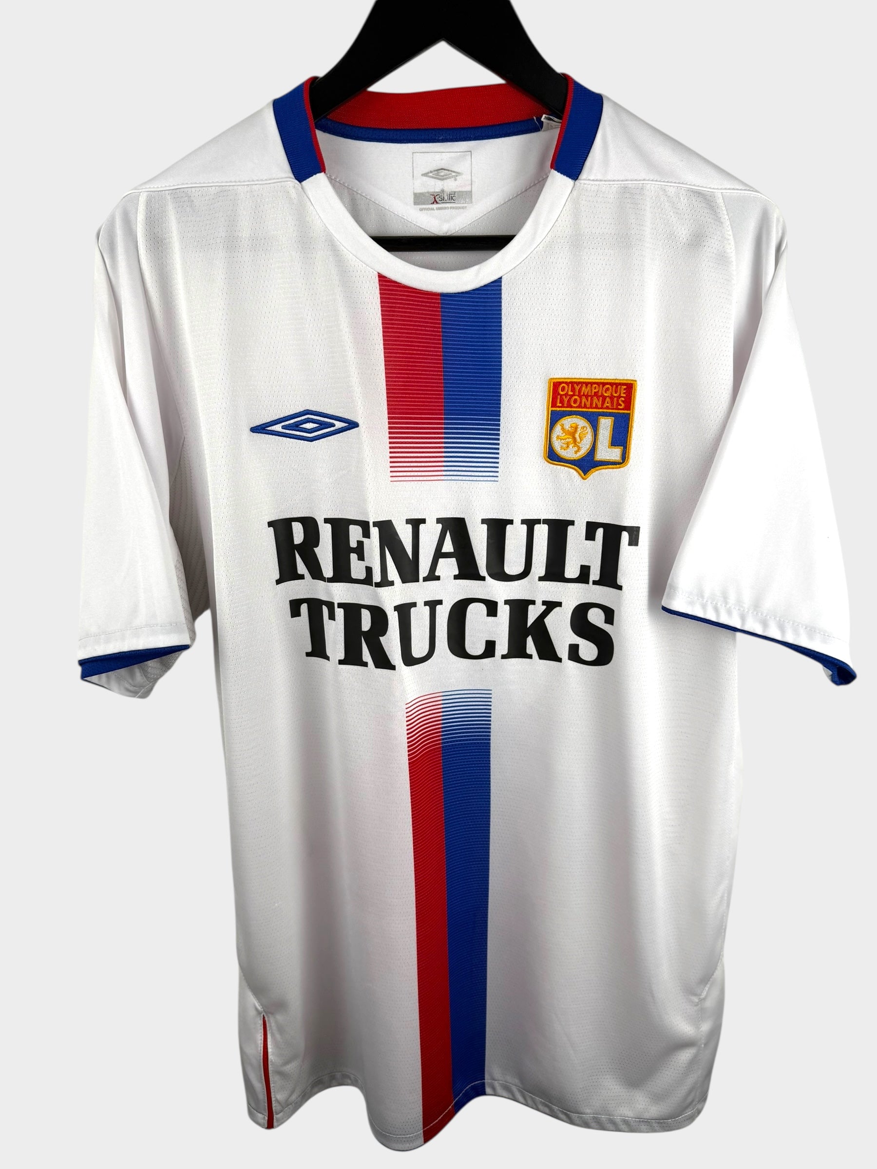 2005-06 OLYMPIQUE LYONNAIS HOME SHIRT JUNINHO #8 L - Authentic Football Club