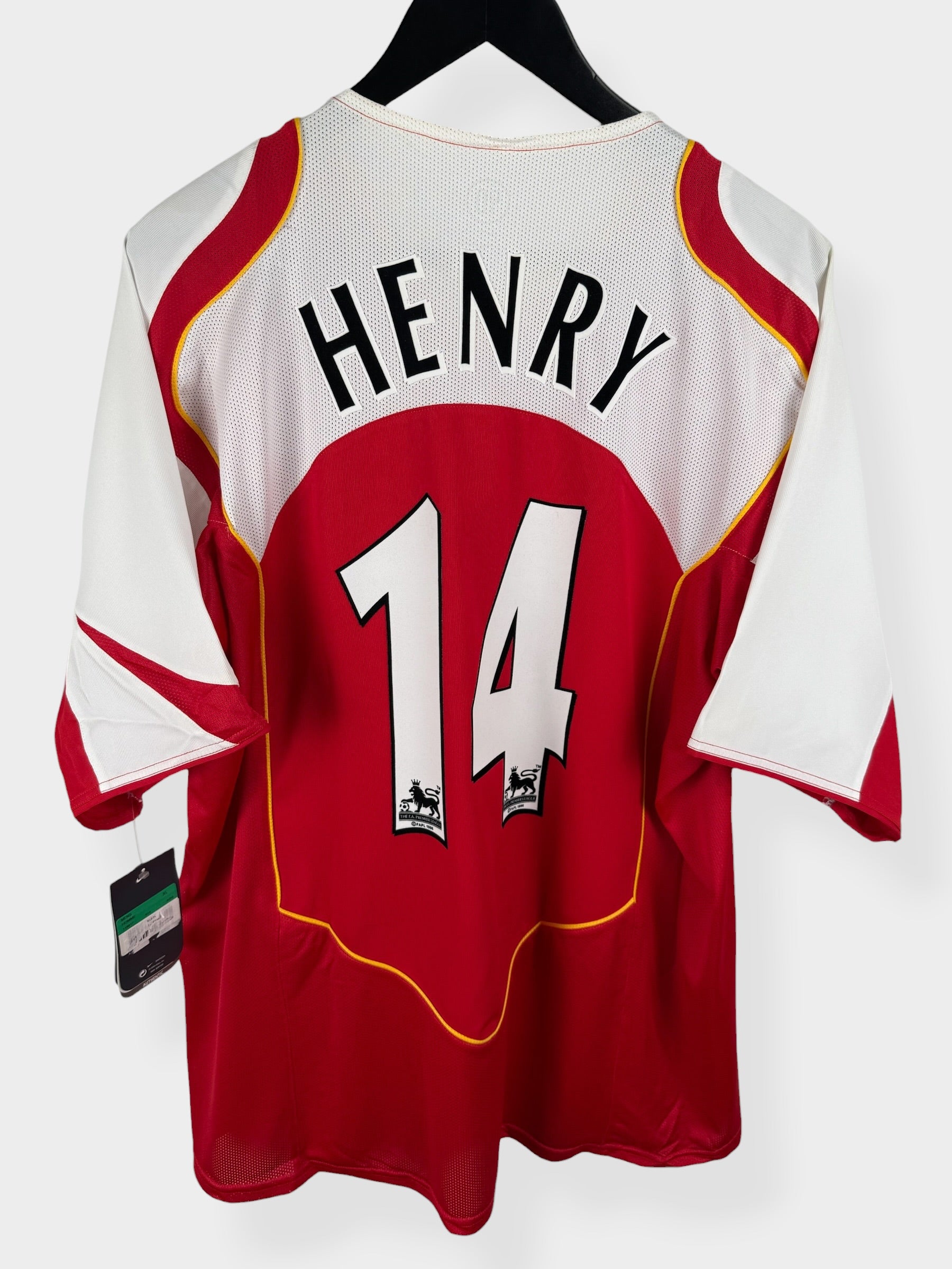 2004-05 ARSENAL HOME SHIRT HENRY #14 XL