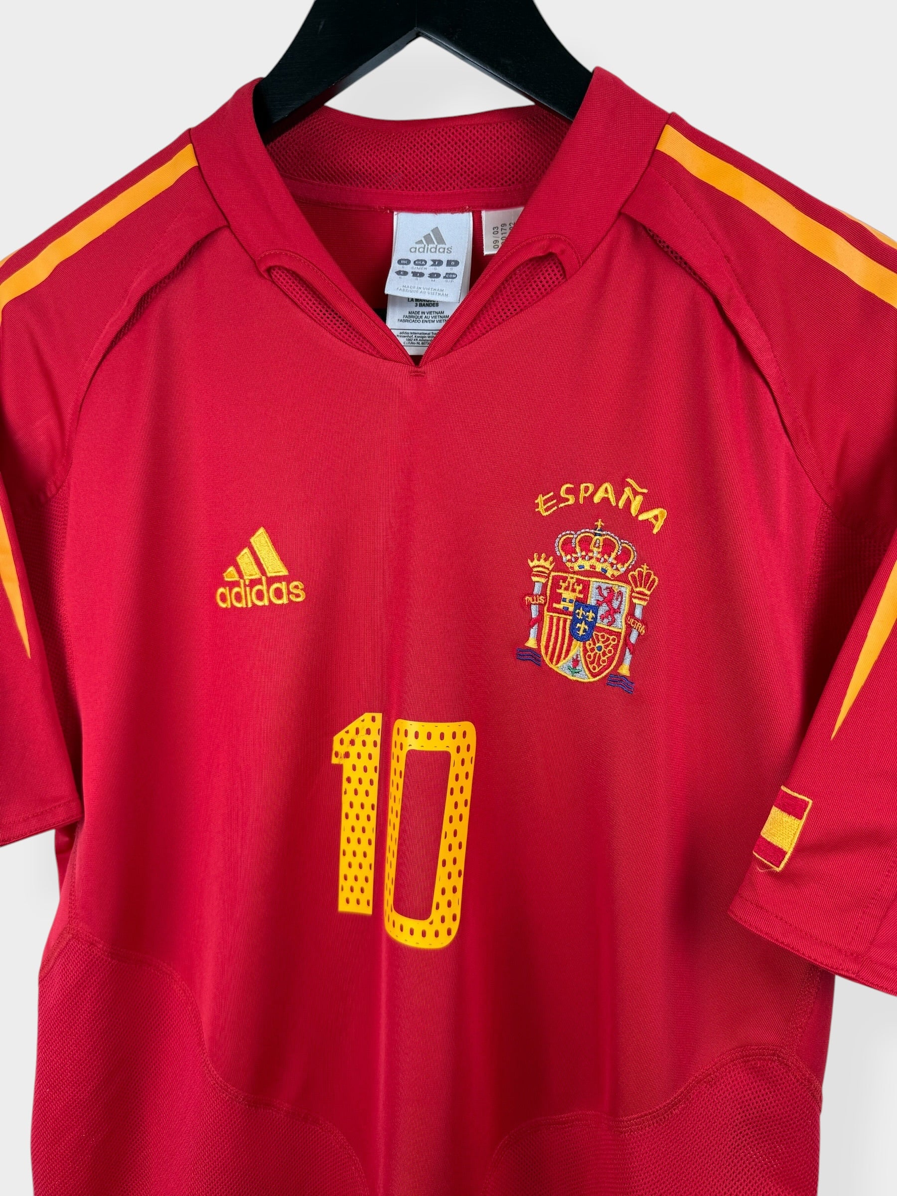 2004-06 SPAIN HOME SHIRT MORIENTES #10 S