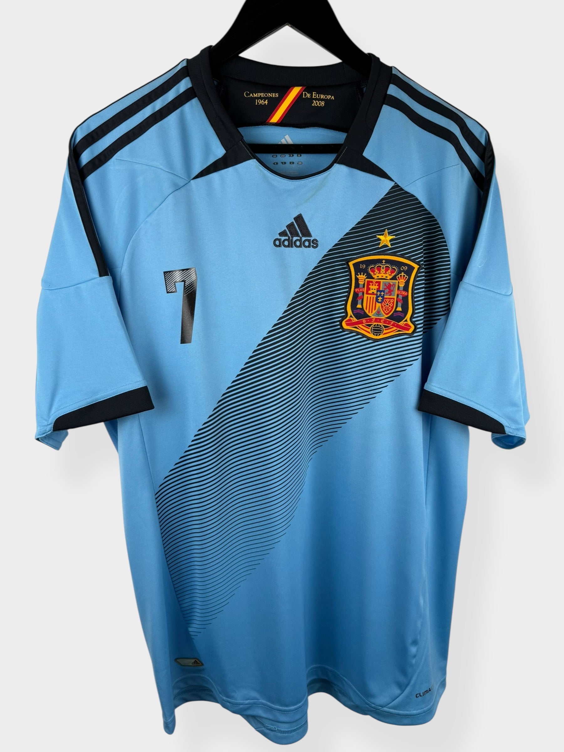 2012-13 SPANIEN AUSWÄRTSTRIKOT DAVID VILLA #7 L