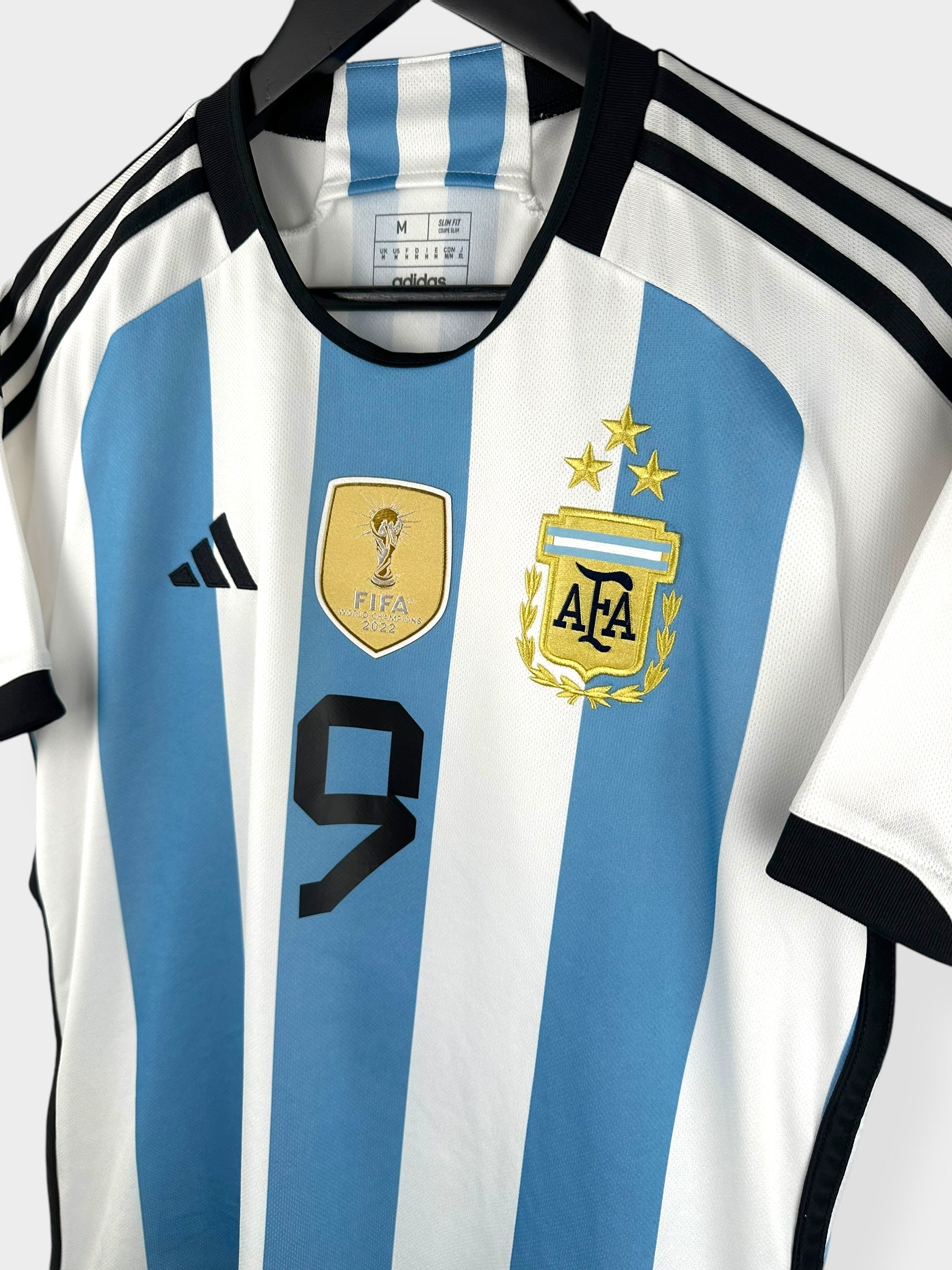 2022-23 ARGENTINA HOME SHIRT ALVAREZ #9 M
