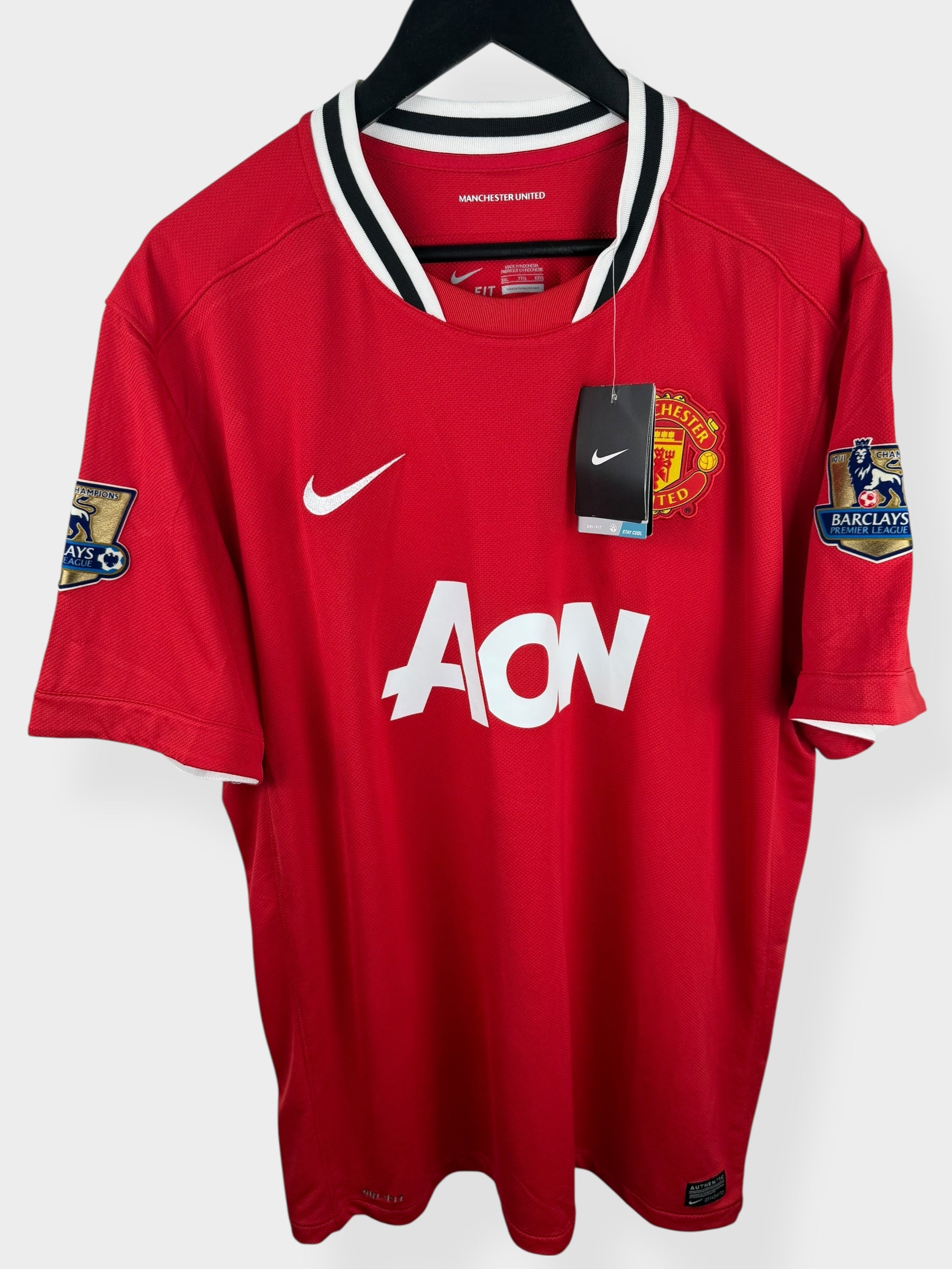 2011-12 MANCHESTER UNITED HOME SHIRT SCHOLES #18 XXL - Authentic Football Club